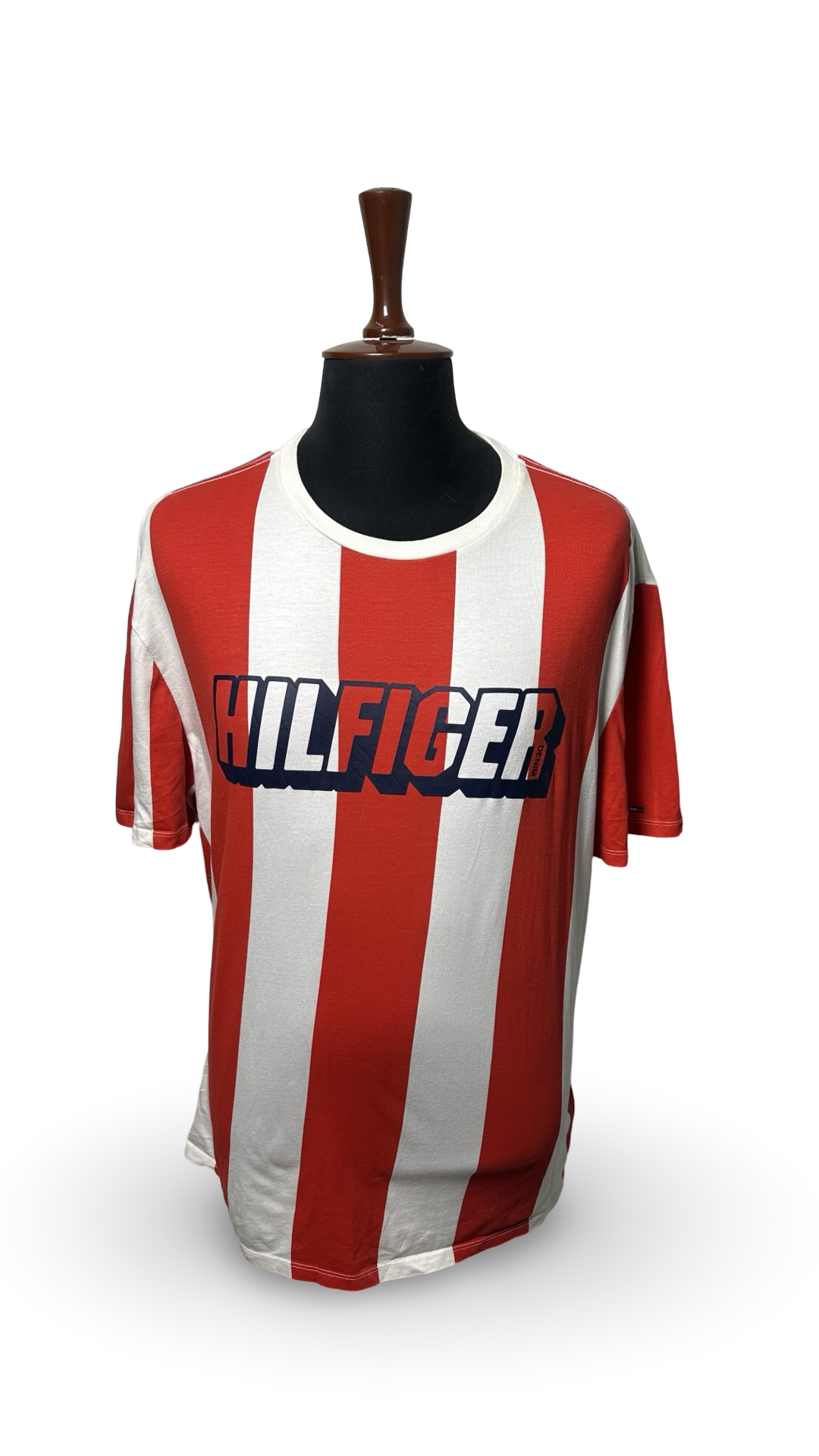 TOMMY HILFIGER VERTICAL STRIPES MENS T-SHIRT