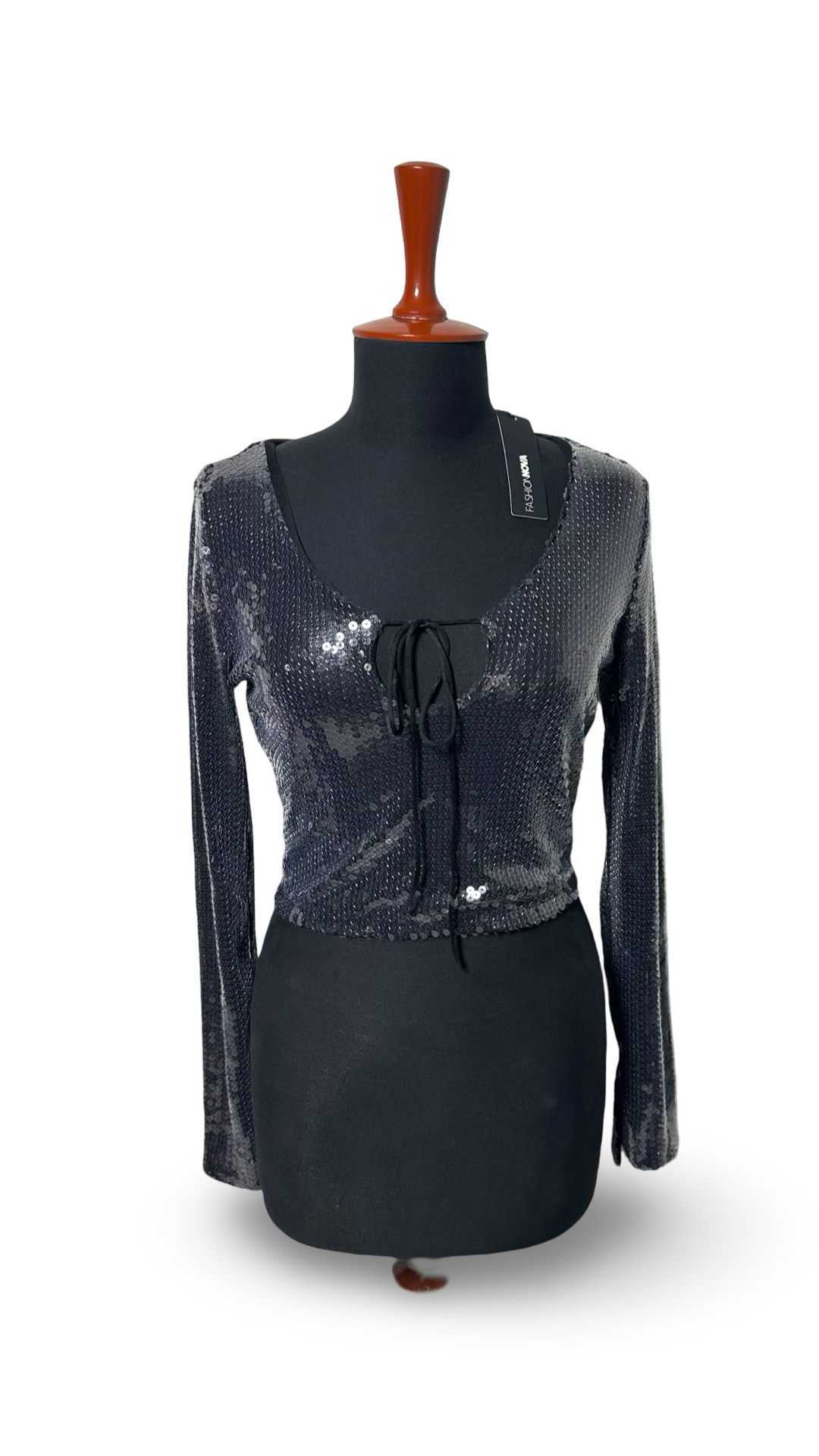 FASHION NOVA SEQUIN CROP TOP