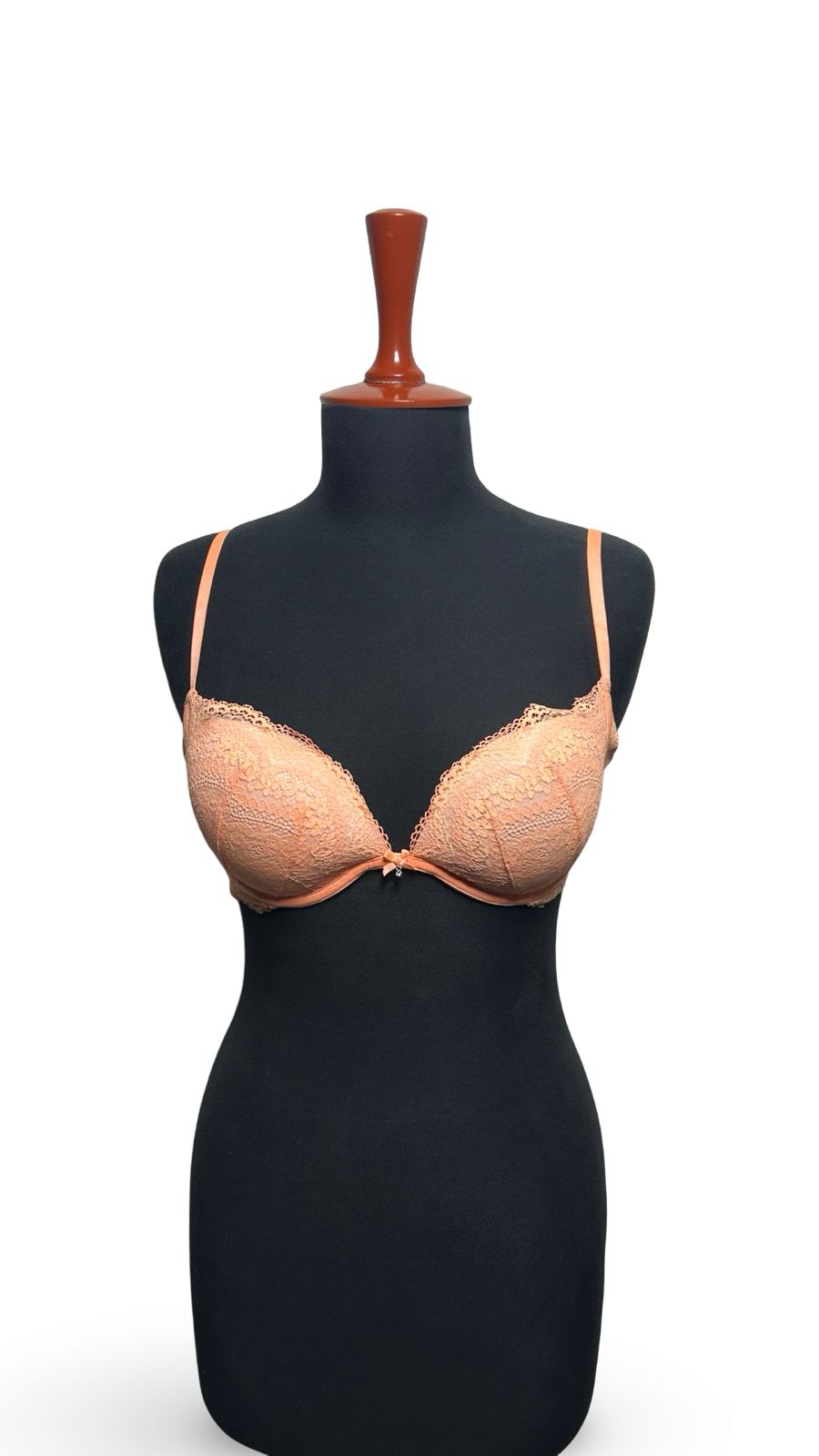 SHEER MESH PUSH UP BRA LIGHTLY LINED