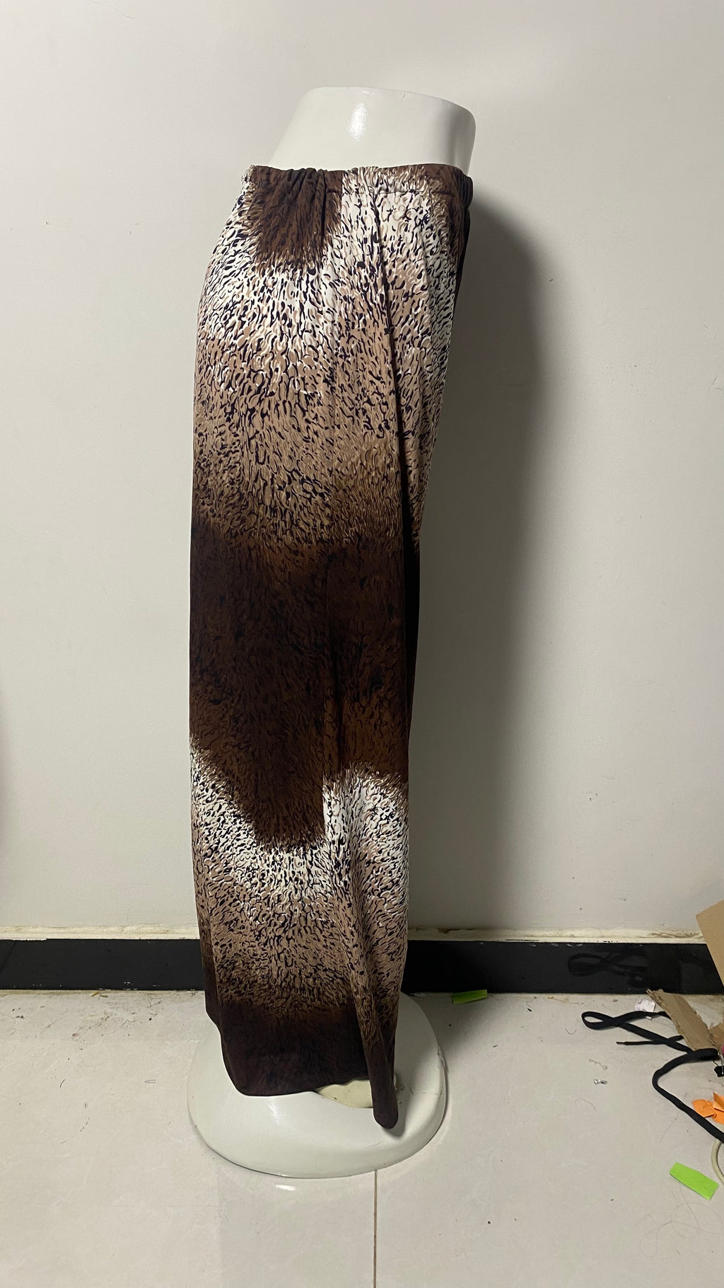 WOMENS PRINTED WIDE LEG PLAZO