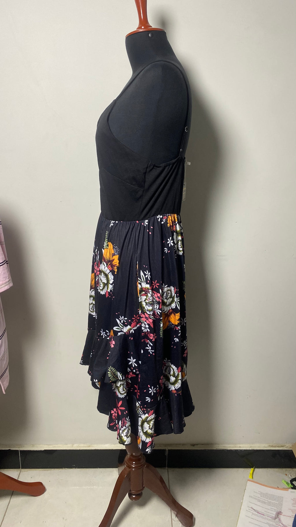 IHOT WOMENS FLORAL FLARED DRESS