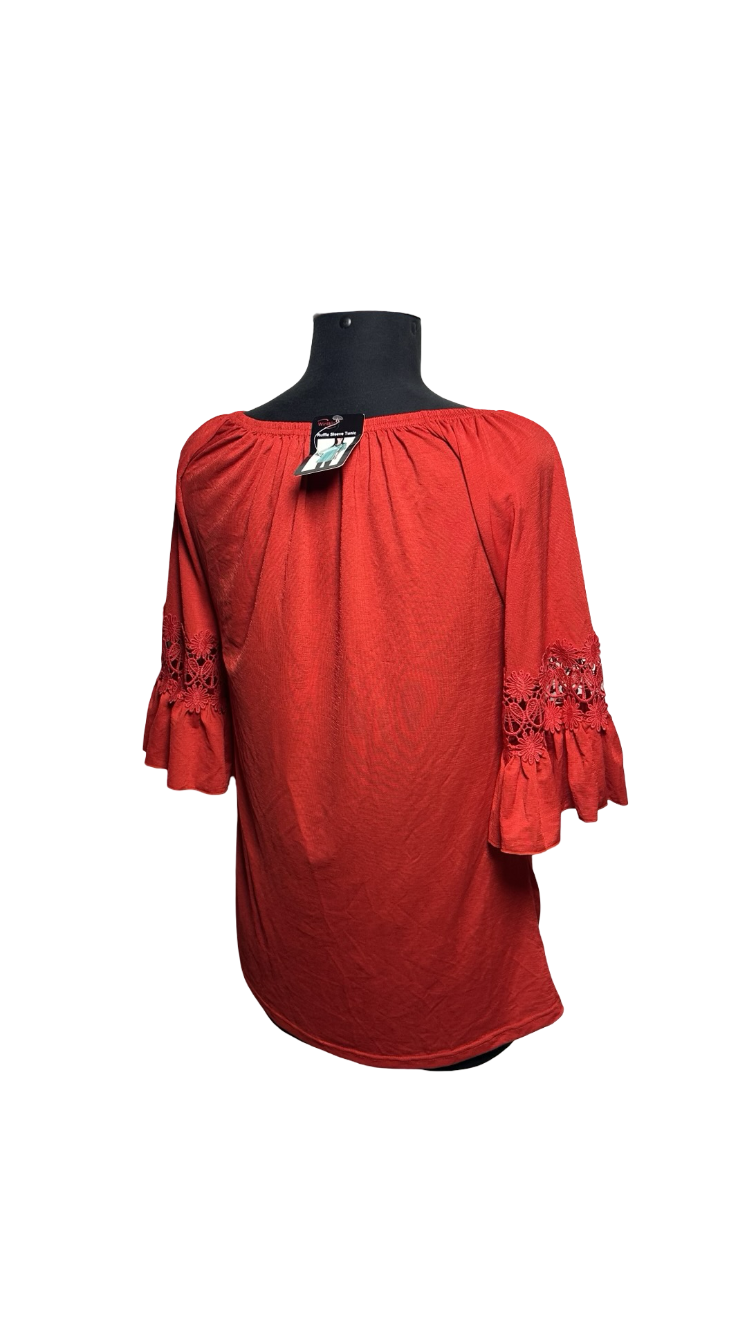 WIN WIN WOMENS RED BLOUSE NEW WITH TAGS