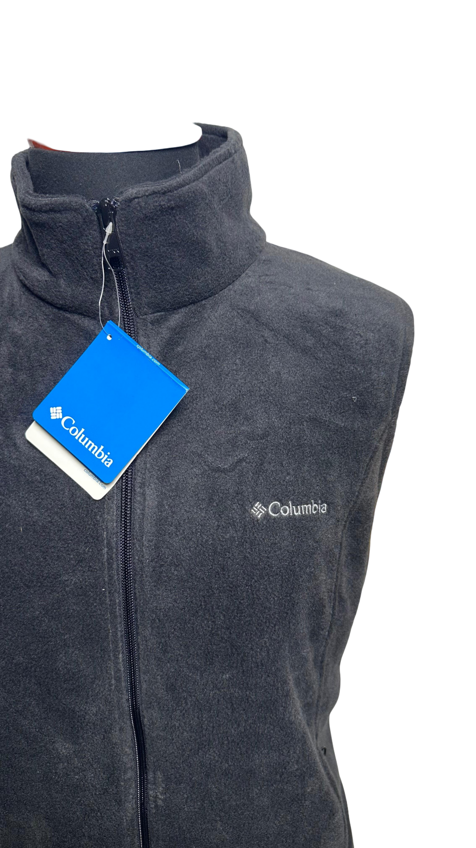 Columbia Men's Cathedral Peak II Fleece Vest, Charcoal Heather,