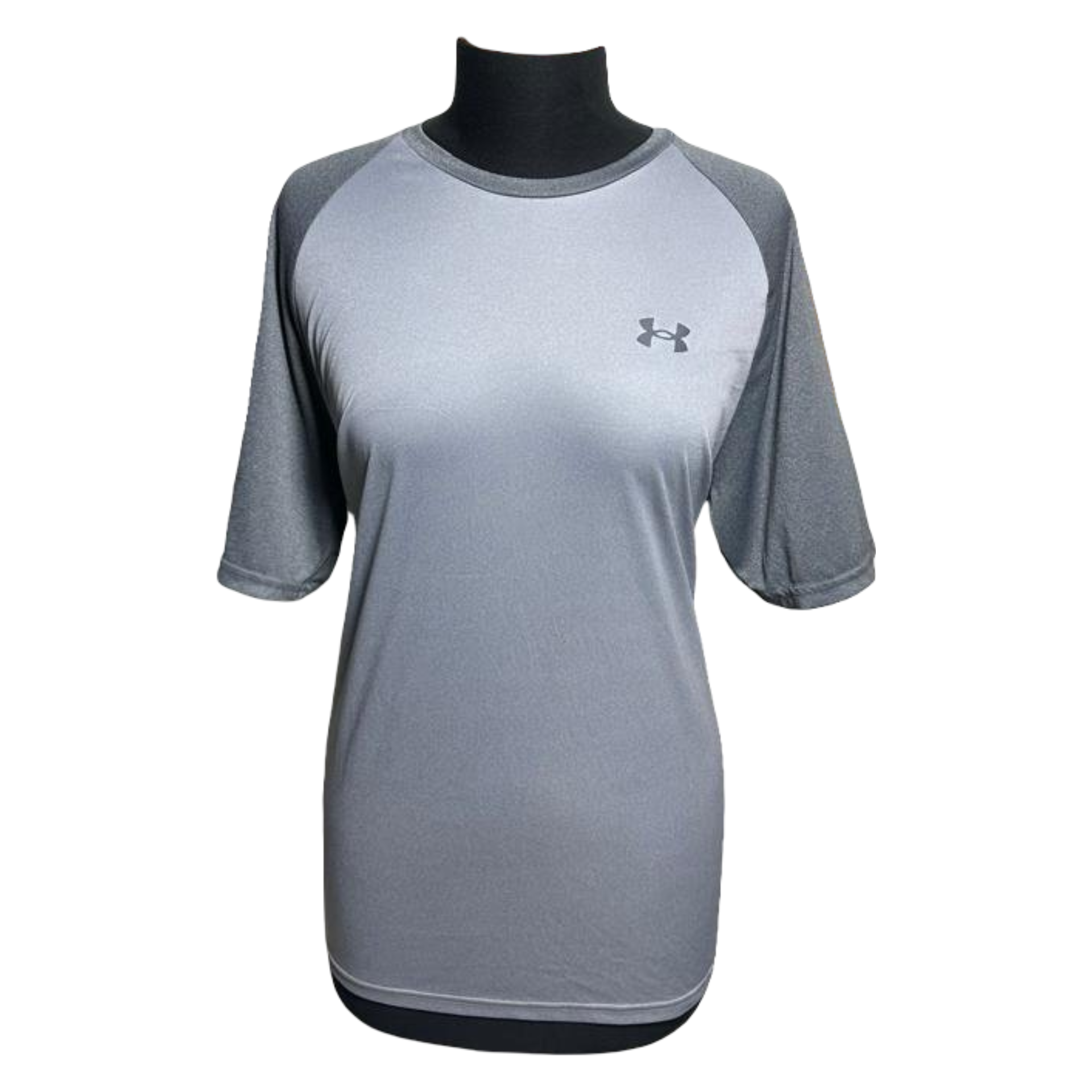 Under Armour HEAT GEAR Mens Gray Crew Neck Short Sleeve Athletic