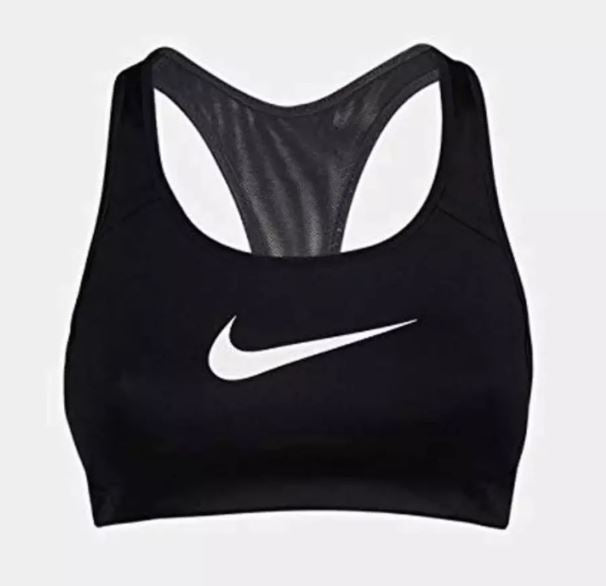 NIke Women' Victory Shape Black/White High Support Sports Bra