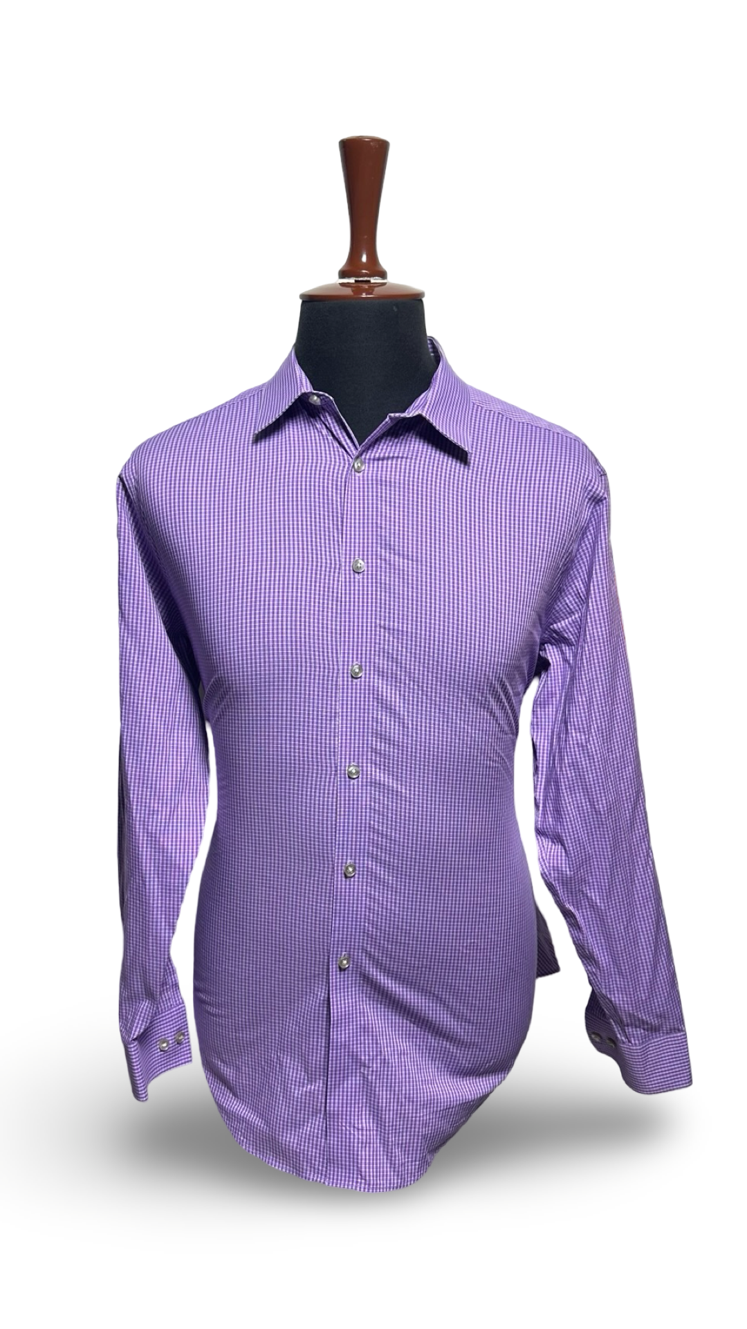 Calvin Klein Mens checkered Shirt light purple
