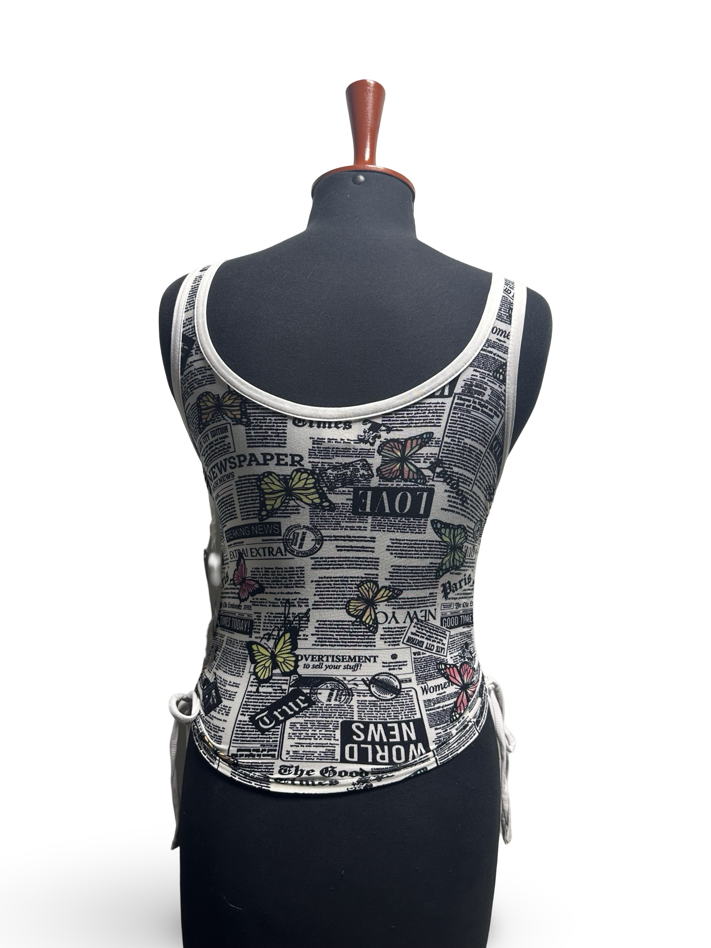 No Boundaries Juniors' Side Ruched Ribbed Tank Top
