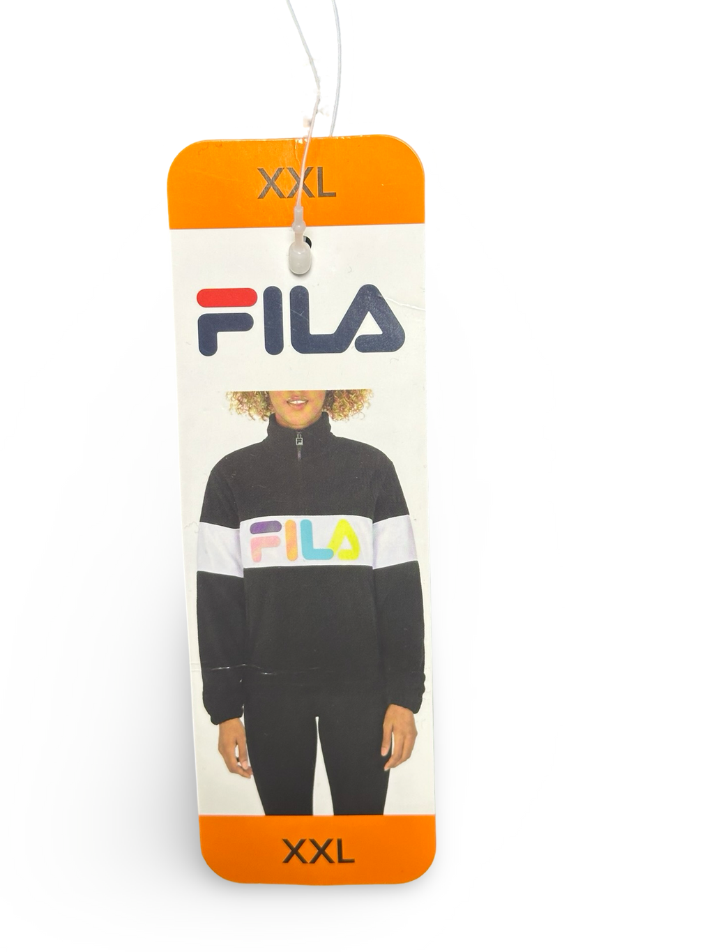 FILA Women's Athletic Polar Half Zip Fleece Jacket Black White With Tags