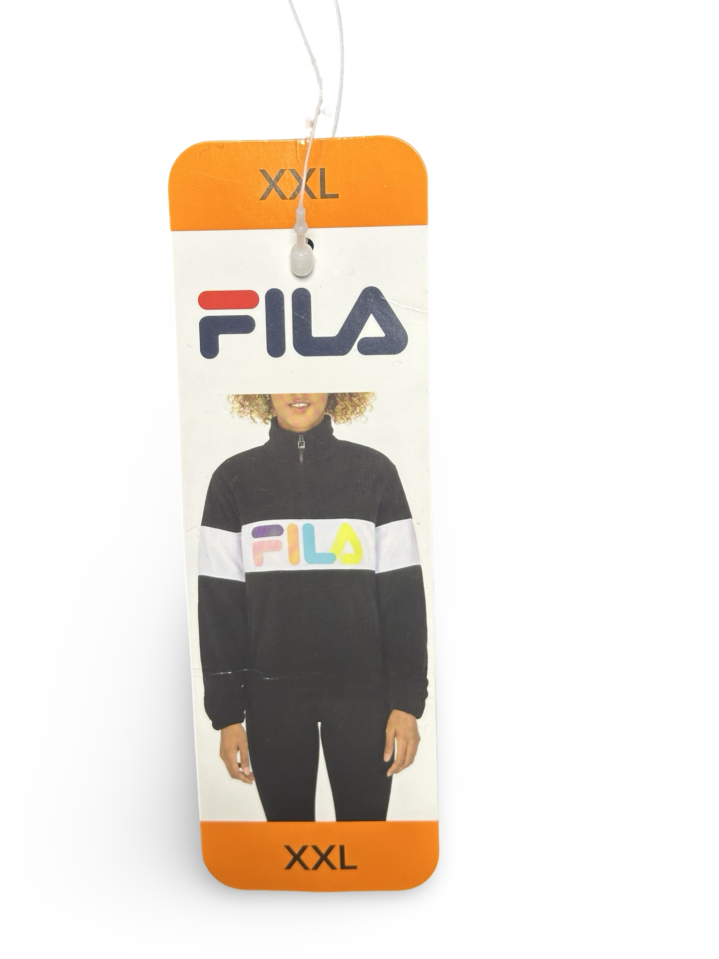 FILA Women's Athletic Polar Half Zip Fleece Jacket Black White With Tags