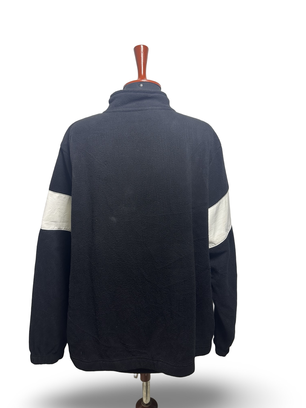 FILA Women's Athletic Polar Half Zip Fleece Jacket Black White With Tags