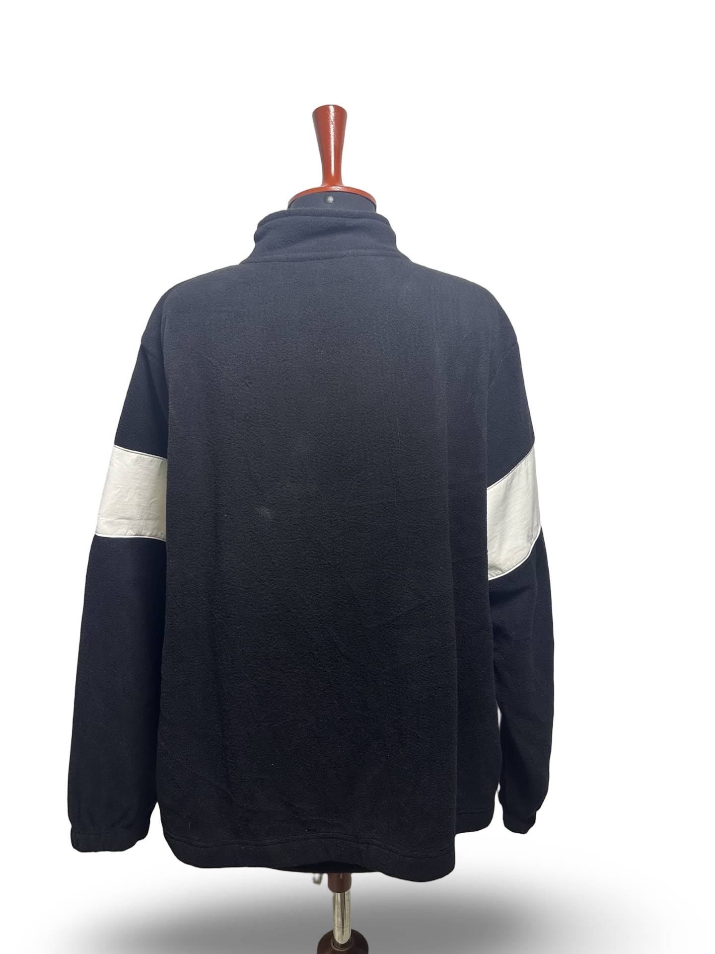 FILA Women's Athletic Polar Half Zip Fleece Jacket Black White With Tags