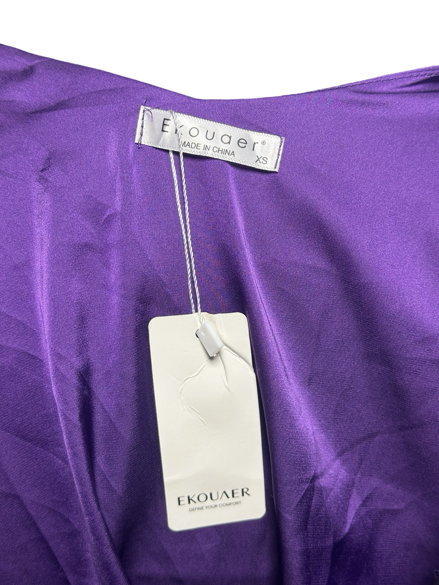EKOUAER Satin Tank Tops for Women Loose Fit Sleeveless V Neck Blouses Shirt Top