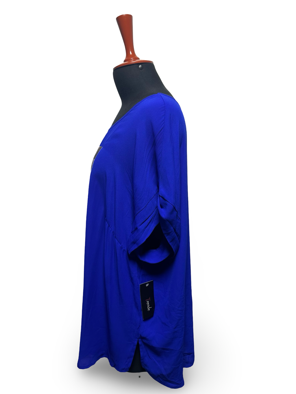 Trendy Round Neck T Shirt Solid Color Pullover Blouse