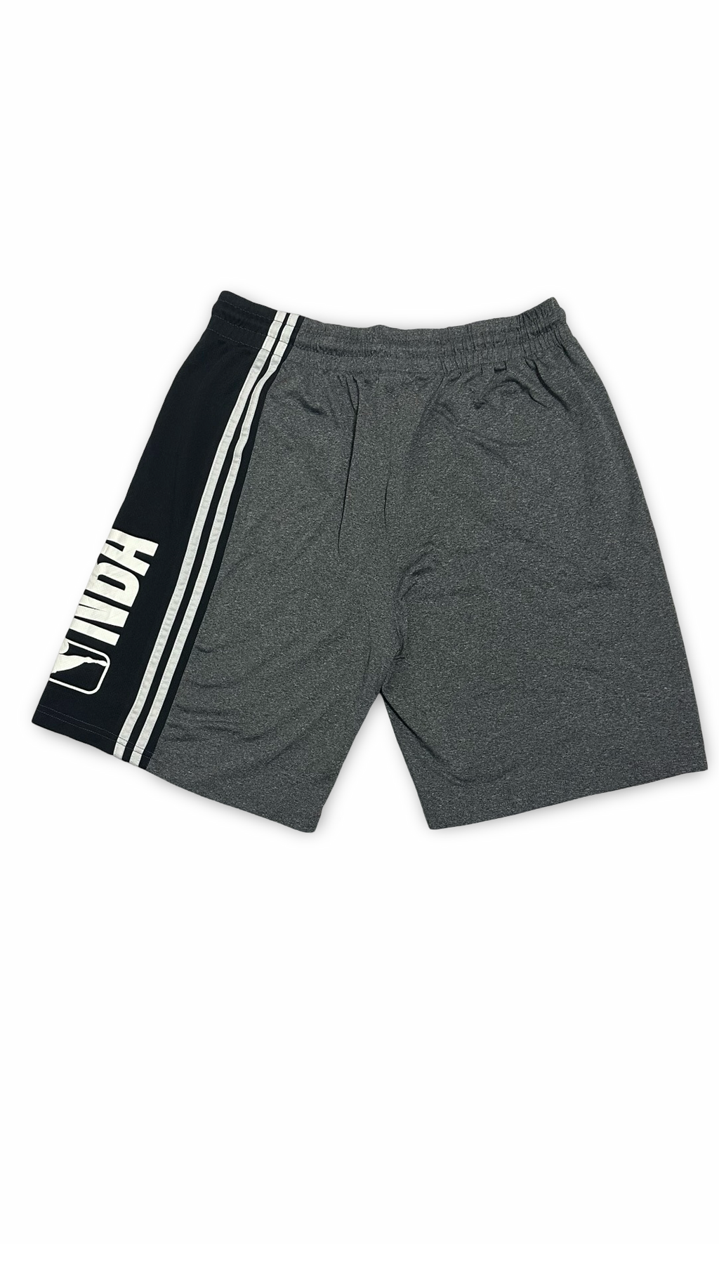 NBA Shorts Men's Medium Grey Polyester Drawstring Stretch Basketball Active
