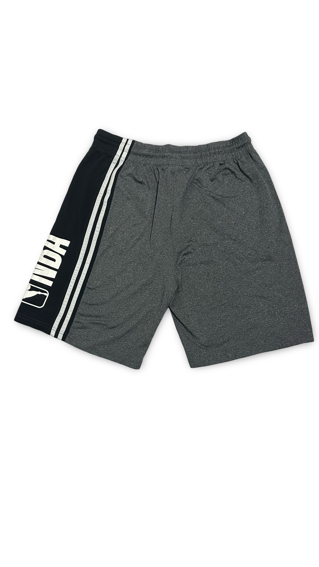 NBA Shorts Men's Medium Grey Polyester Drawstring Stretch Basketball Active