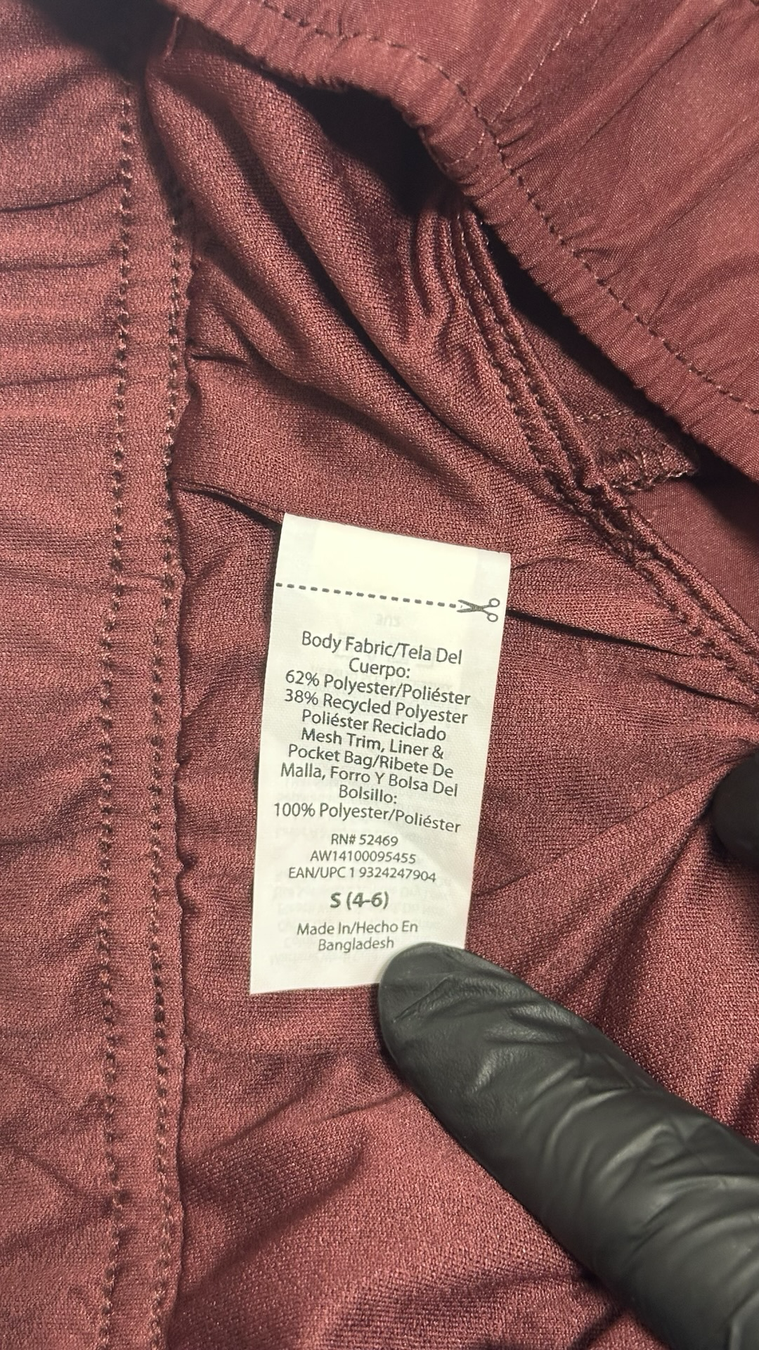 Athletic Works Running Shorts Built-In Liner Front Pockets
