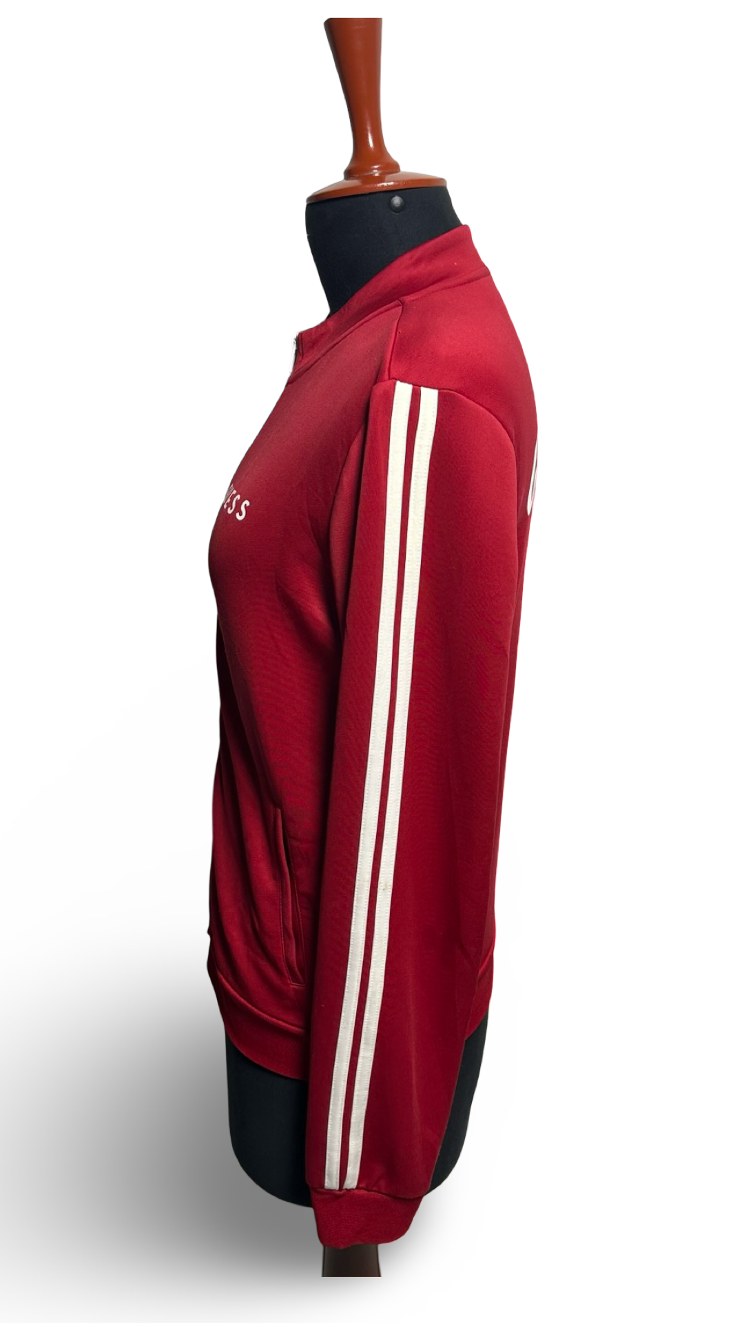 Guess Jeans Track Jacket Red with white stripes size M