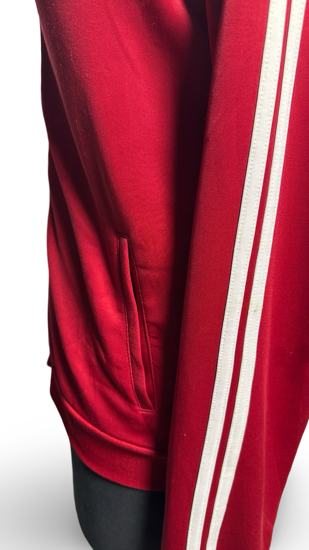 Guess Jeans Track Jacket Red with white stripes size M