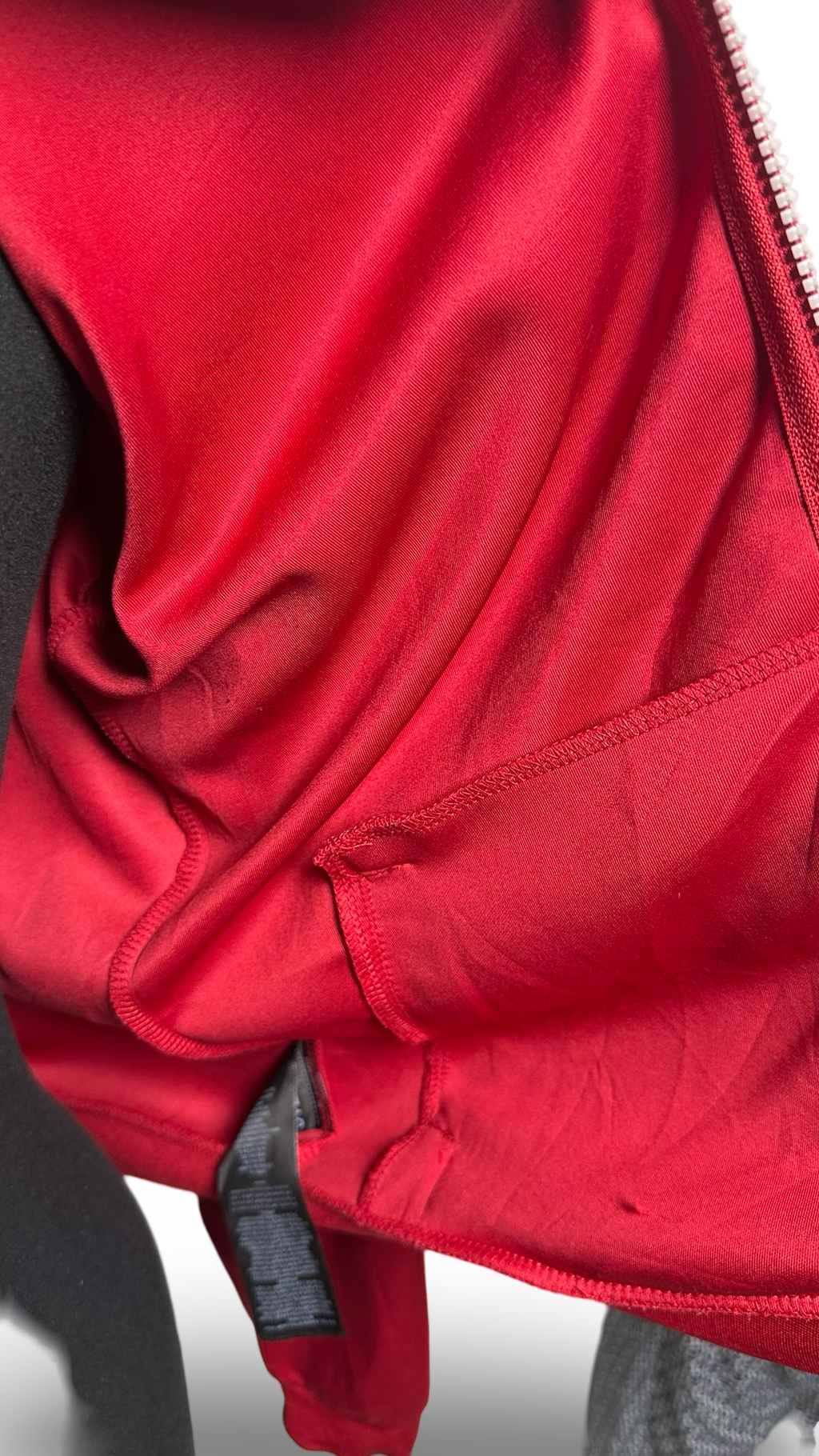 Guess Jeans Track Jacket Red with white stripes size M