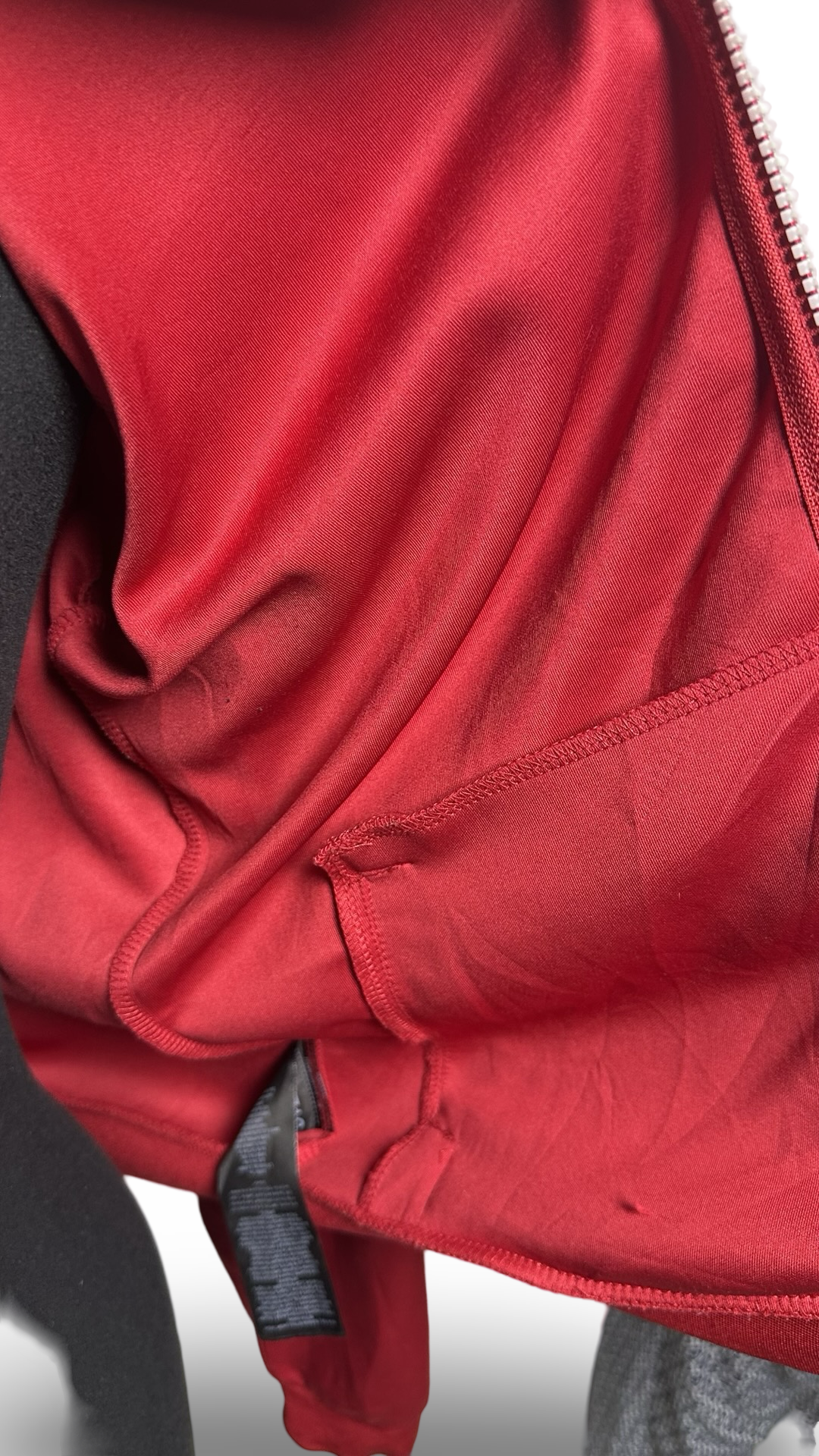 Guess Jeans Track Jacket Red with white stripes size M