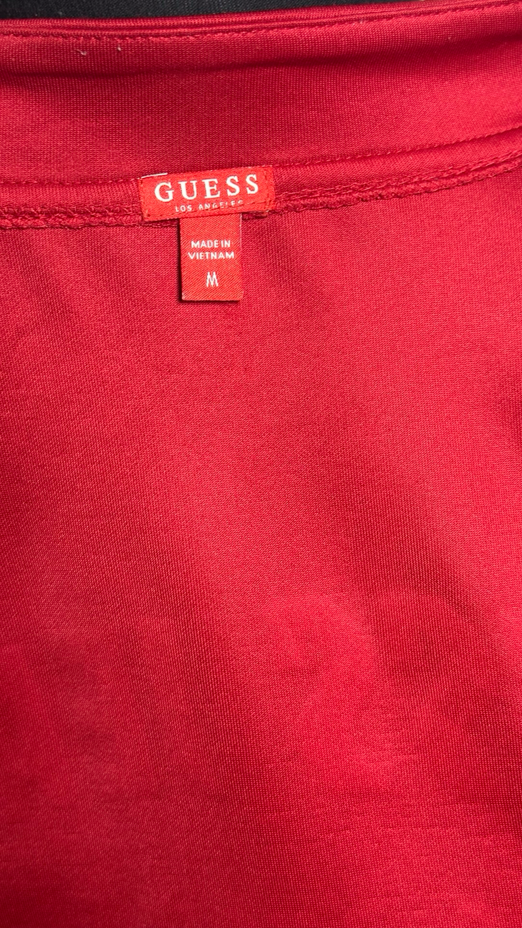 Guess Jeans Track Jacket Red with white stripes size M