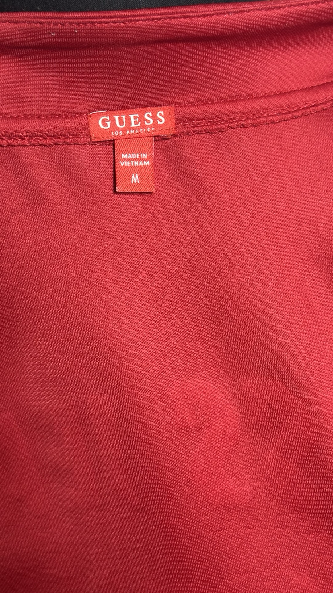 Guess Jeans Track Jacket Red with white stripes size M