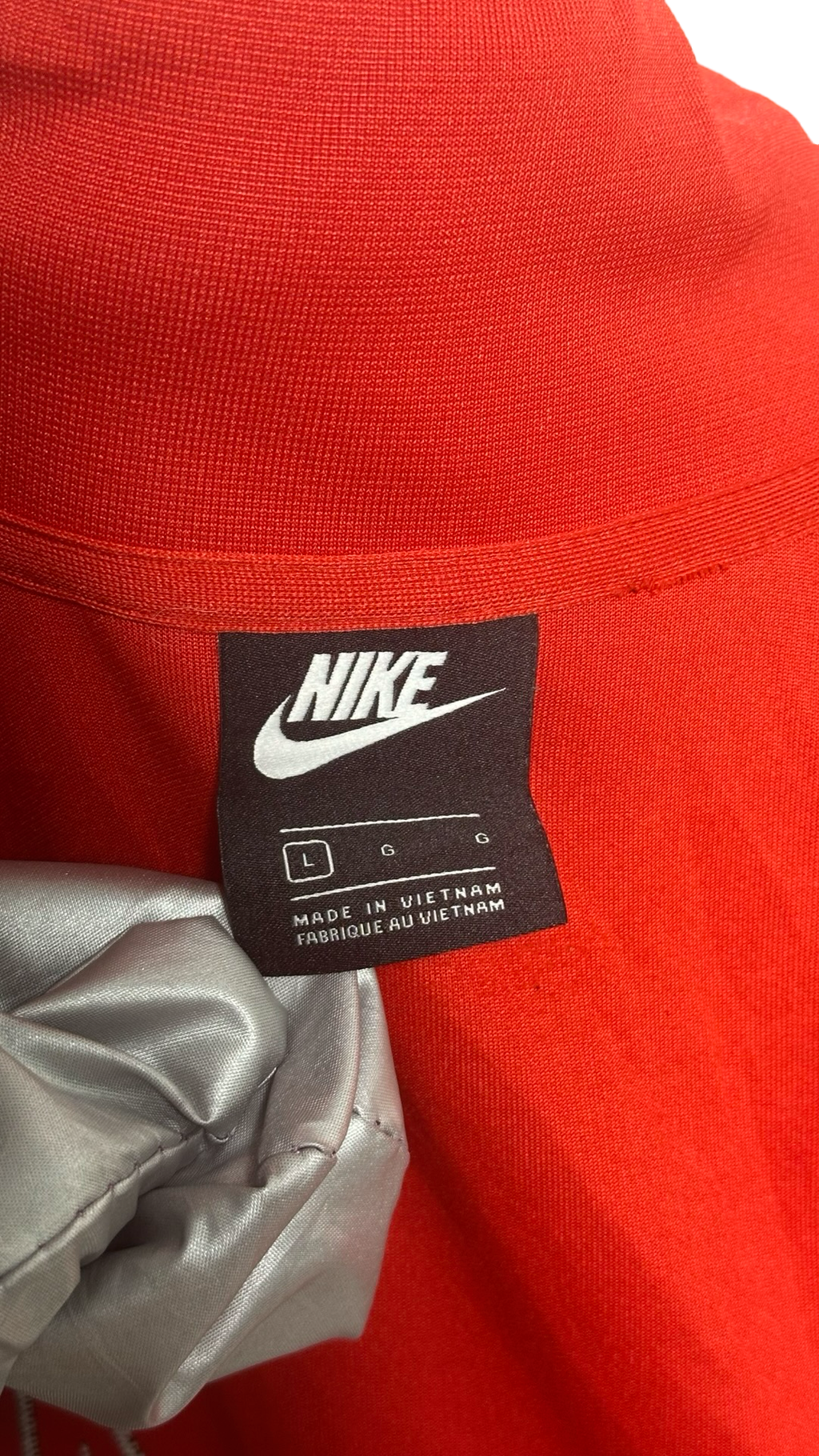 Nike Men's Lifestyle Red Zip up Jacket