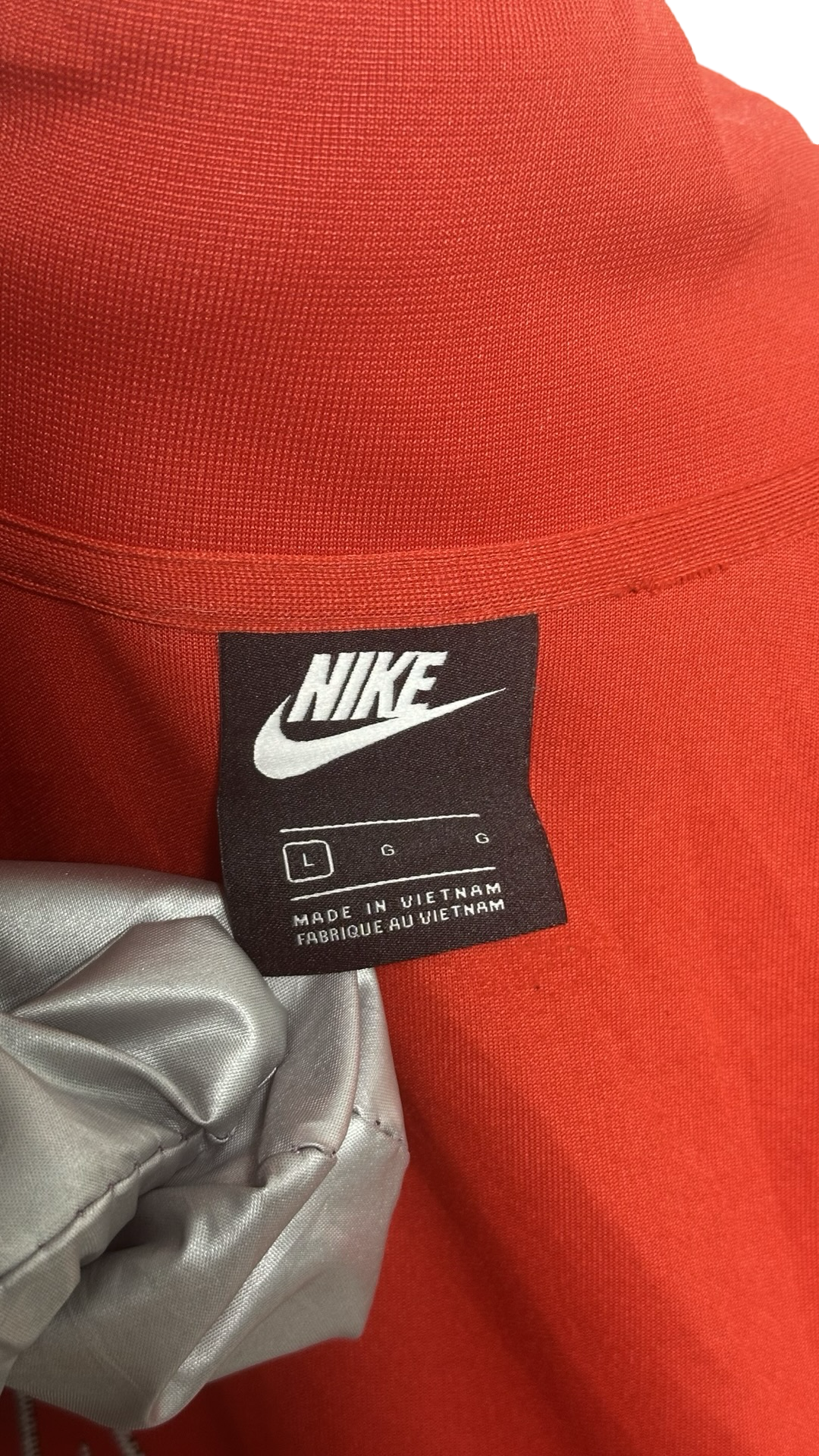 Nike Men's Lifestyle Red Zip up Jacket
