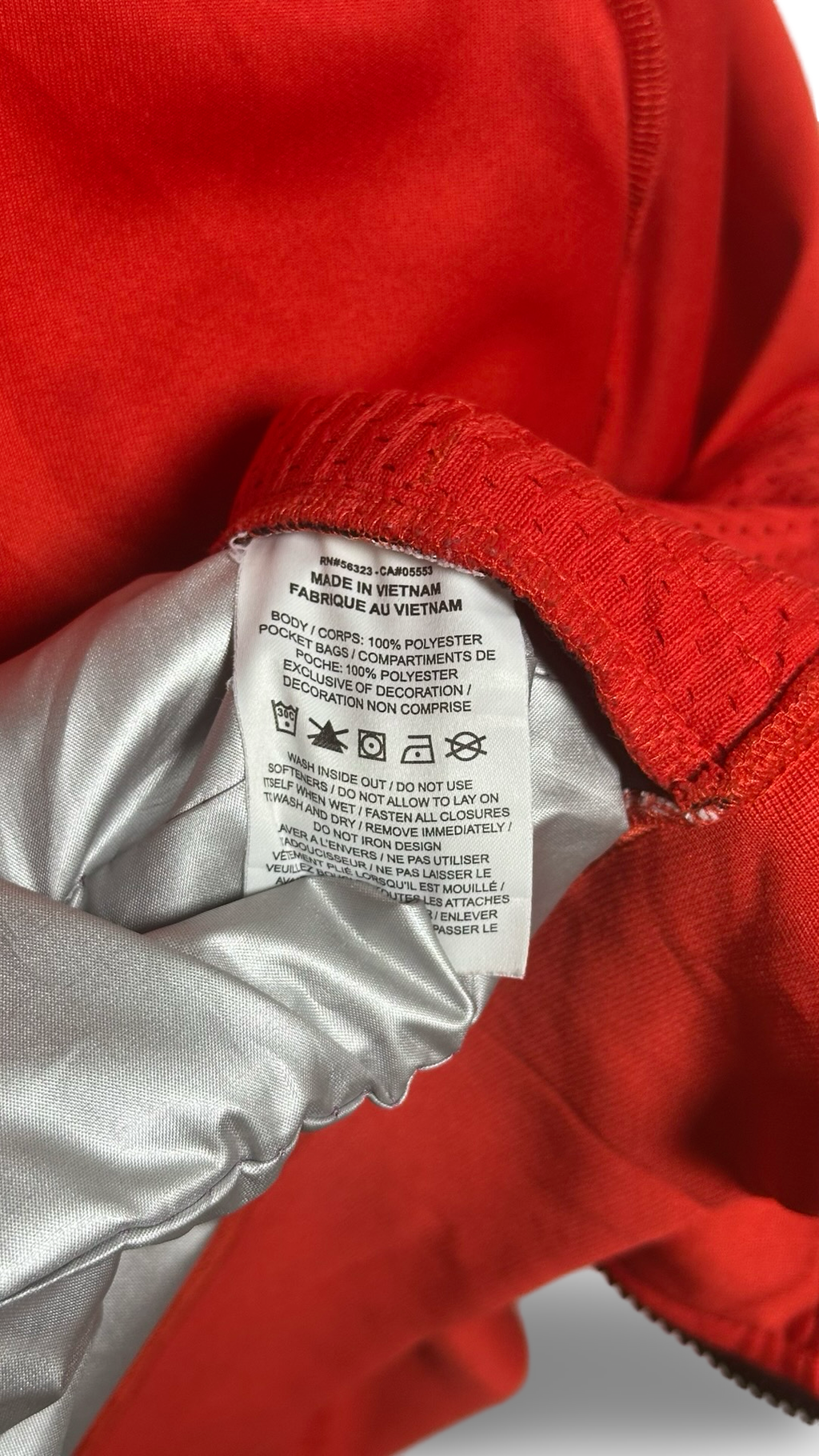 Nike Men's Lifestyle Red Zip up Jacket