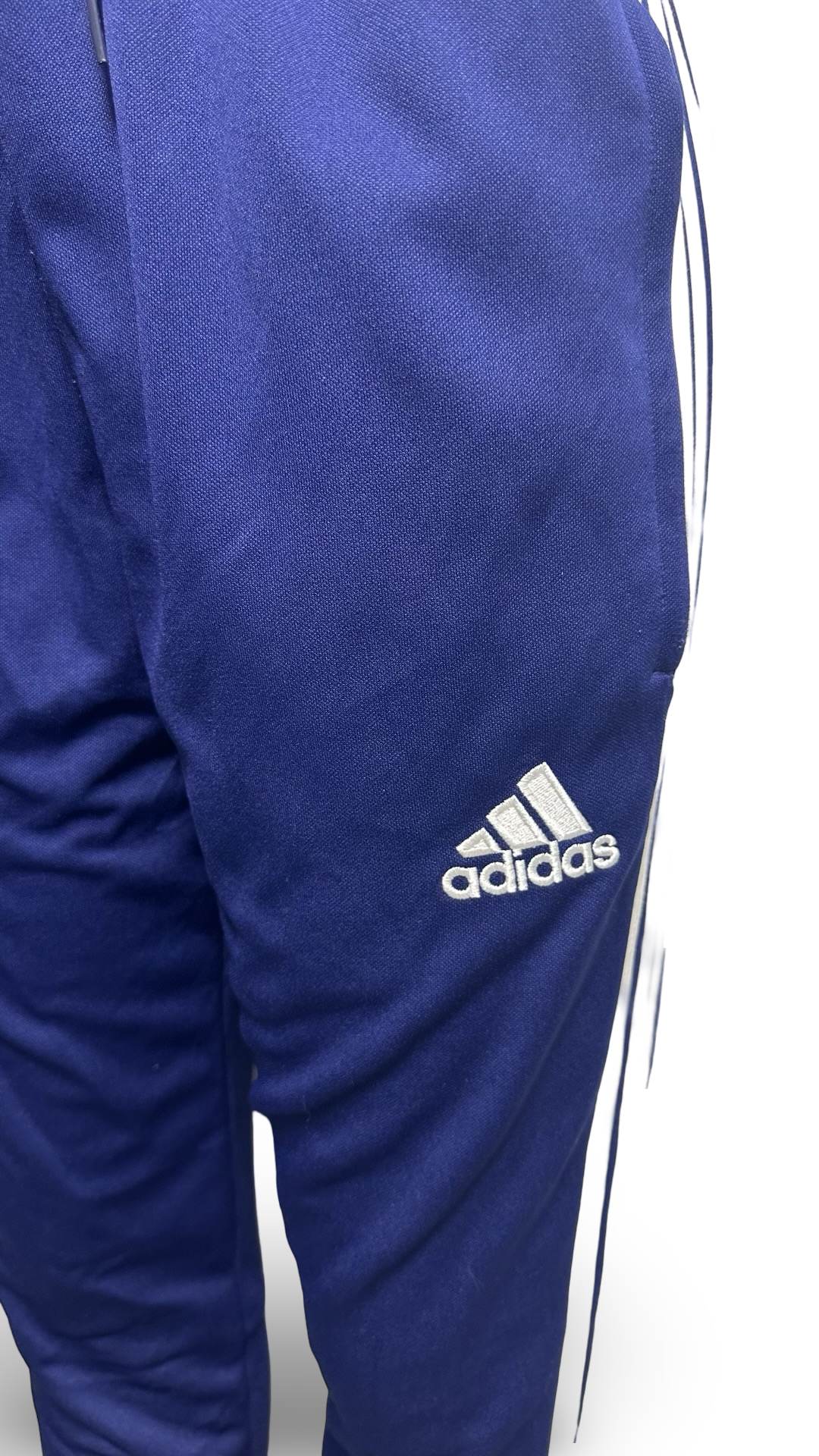 Adidas Men’s Navy Blue Stripes Track Pants