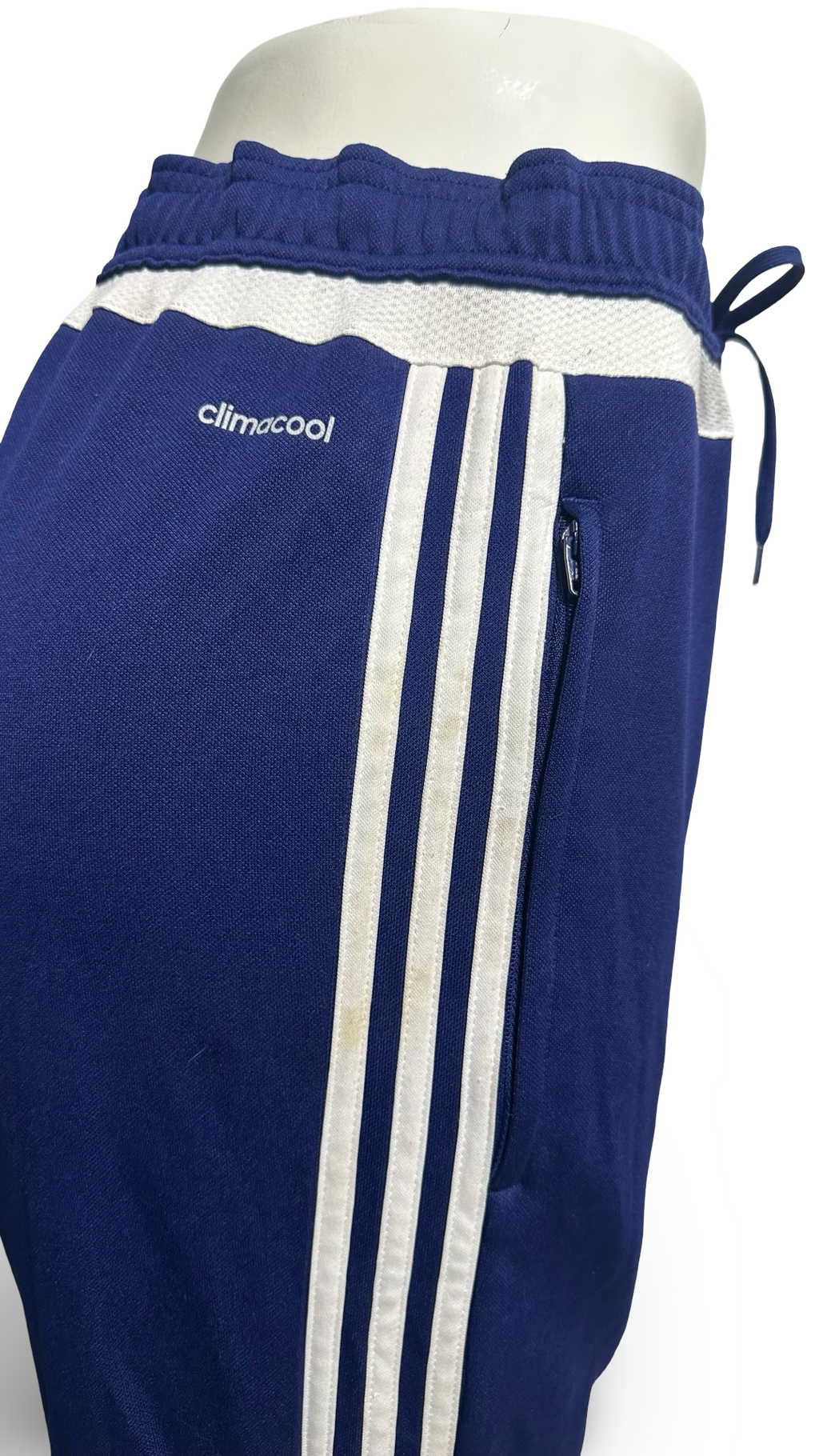 Adidas Men’s Navy Blue Stripes Track Pants