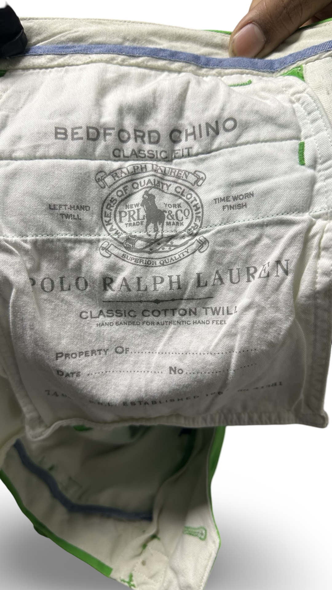Polo by Ralph, Lauren, chino shorts, embroidered surfboard and shark