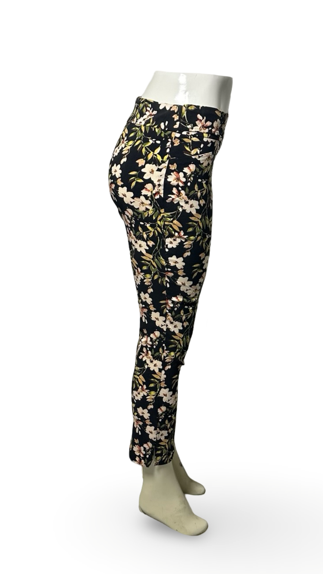 Joe B by Joe Benbasset Black Floral Pants Women's