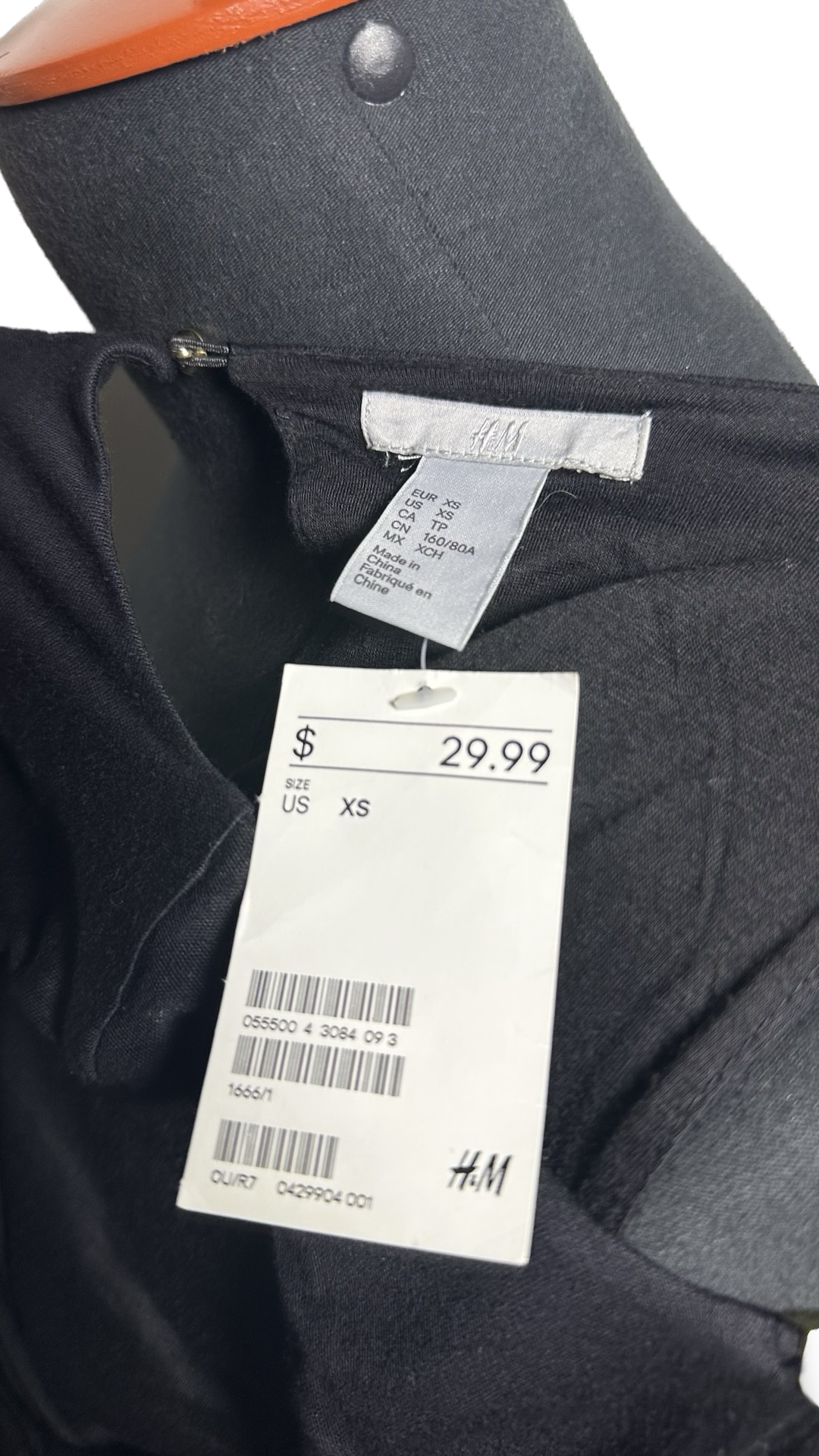 H&M Black halter dress