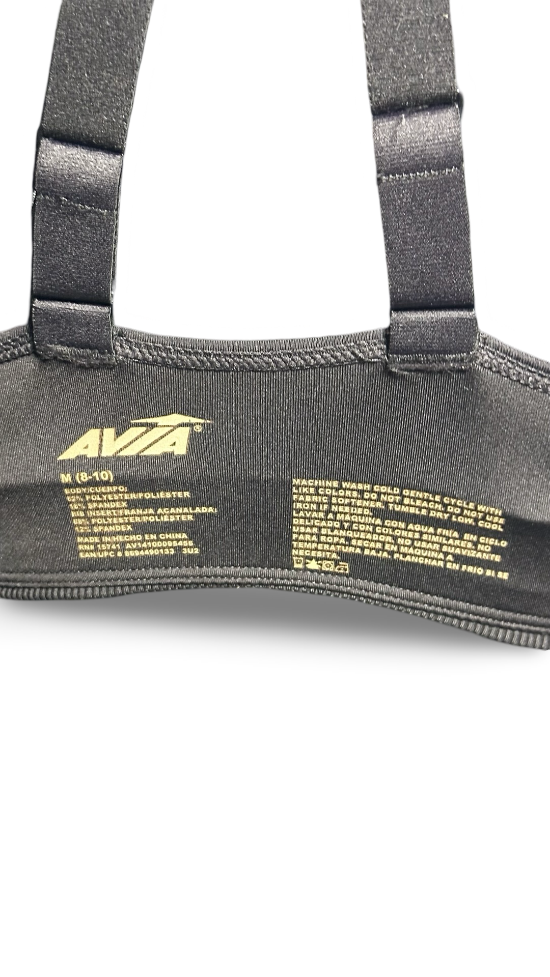 Avia Black Bra For Women