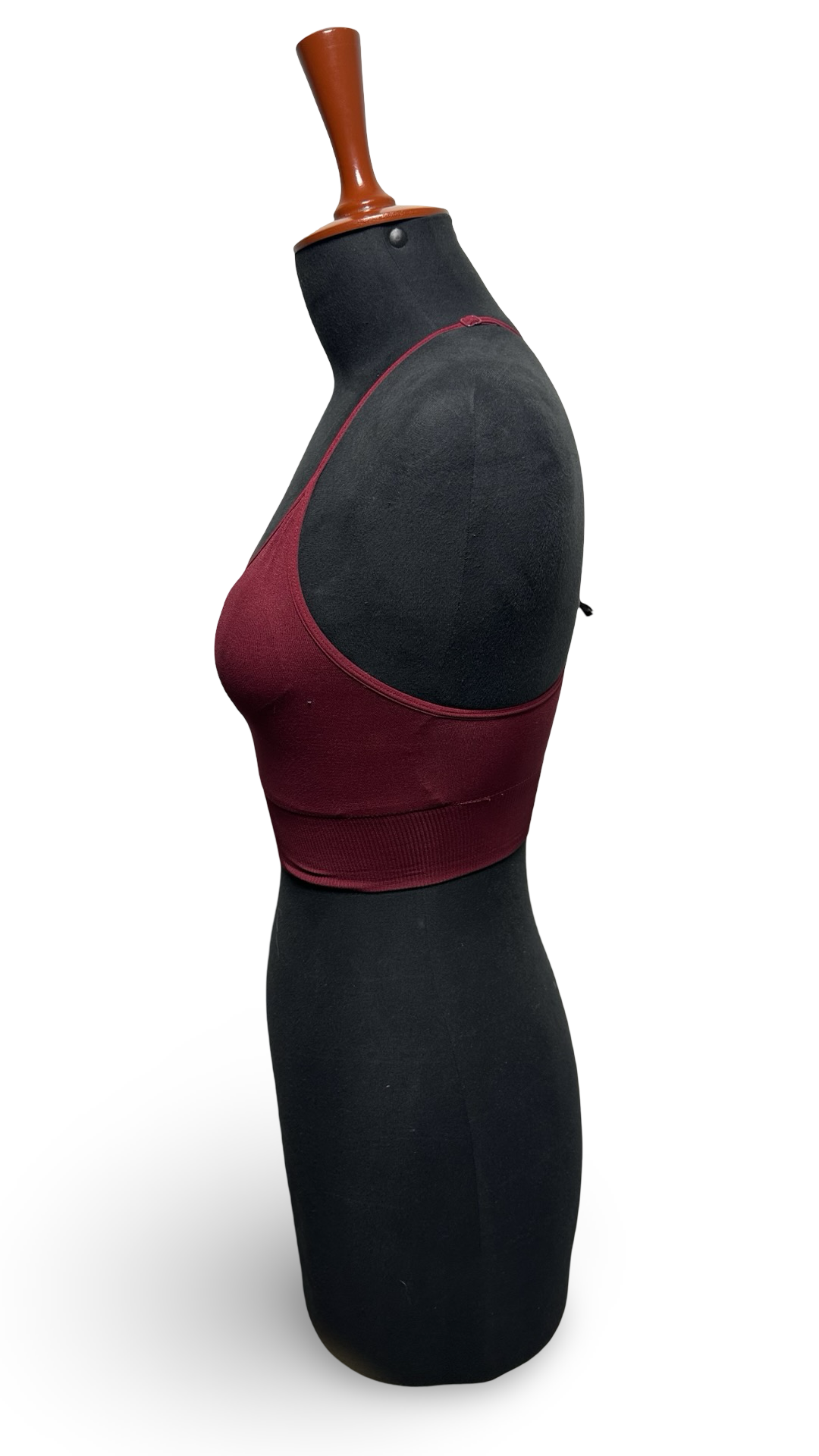 Pink sport Strap Microfiber Seamless Deep V-Neck Crop Cami Tank Top