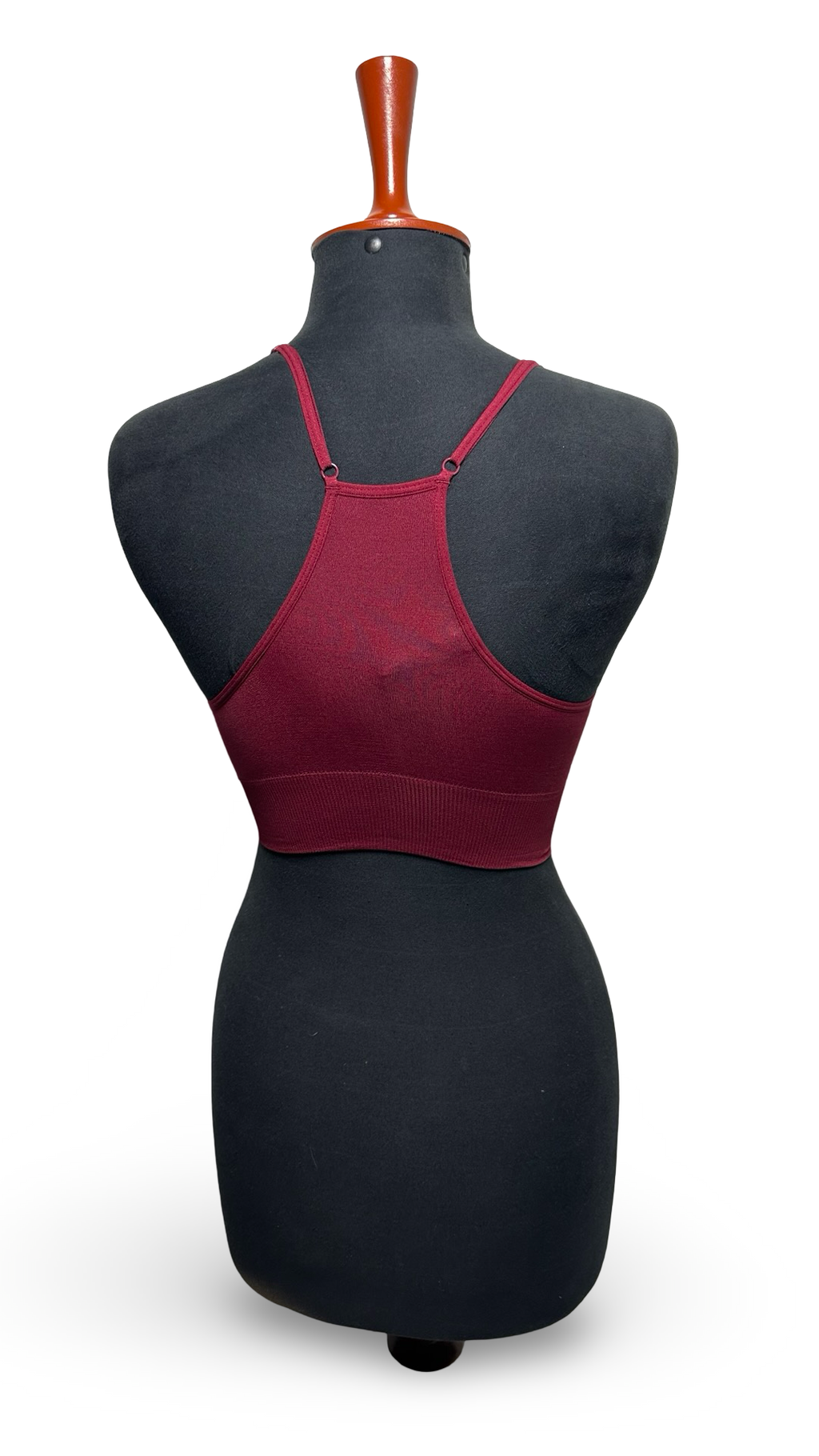 Pink sport Strap Microfiber Seamless Deep V-Neck Crop Cami Tank Top
