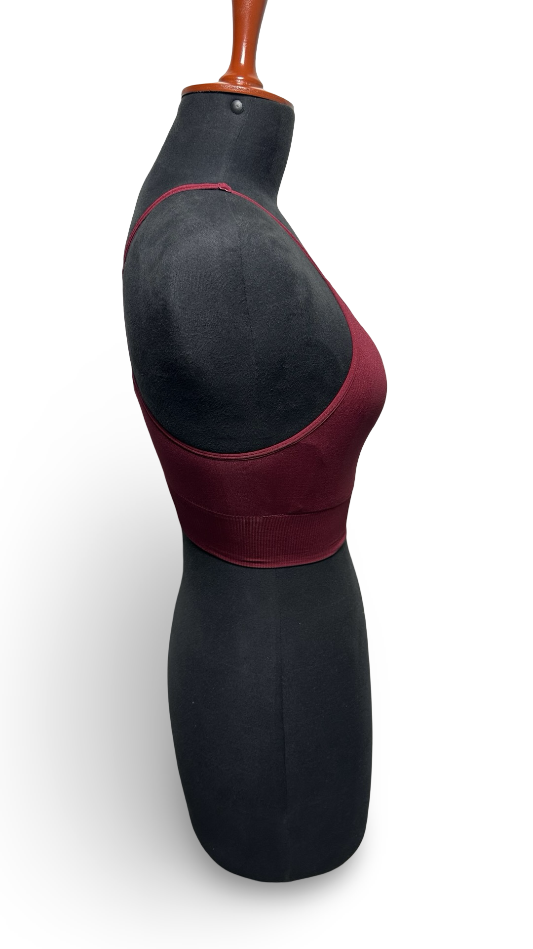 Pink sport Strap Microfiber Seamless Deep V-Neck Crop Cami Tank Top