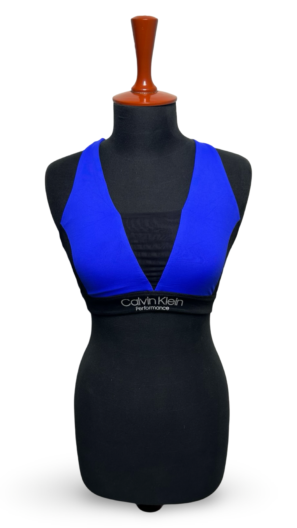 Calvin Klein Womens Colorblocked Crisscross Back Low Impact Sports Bra