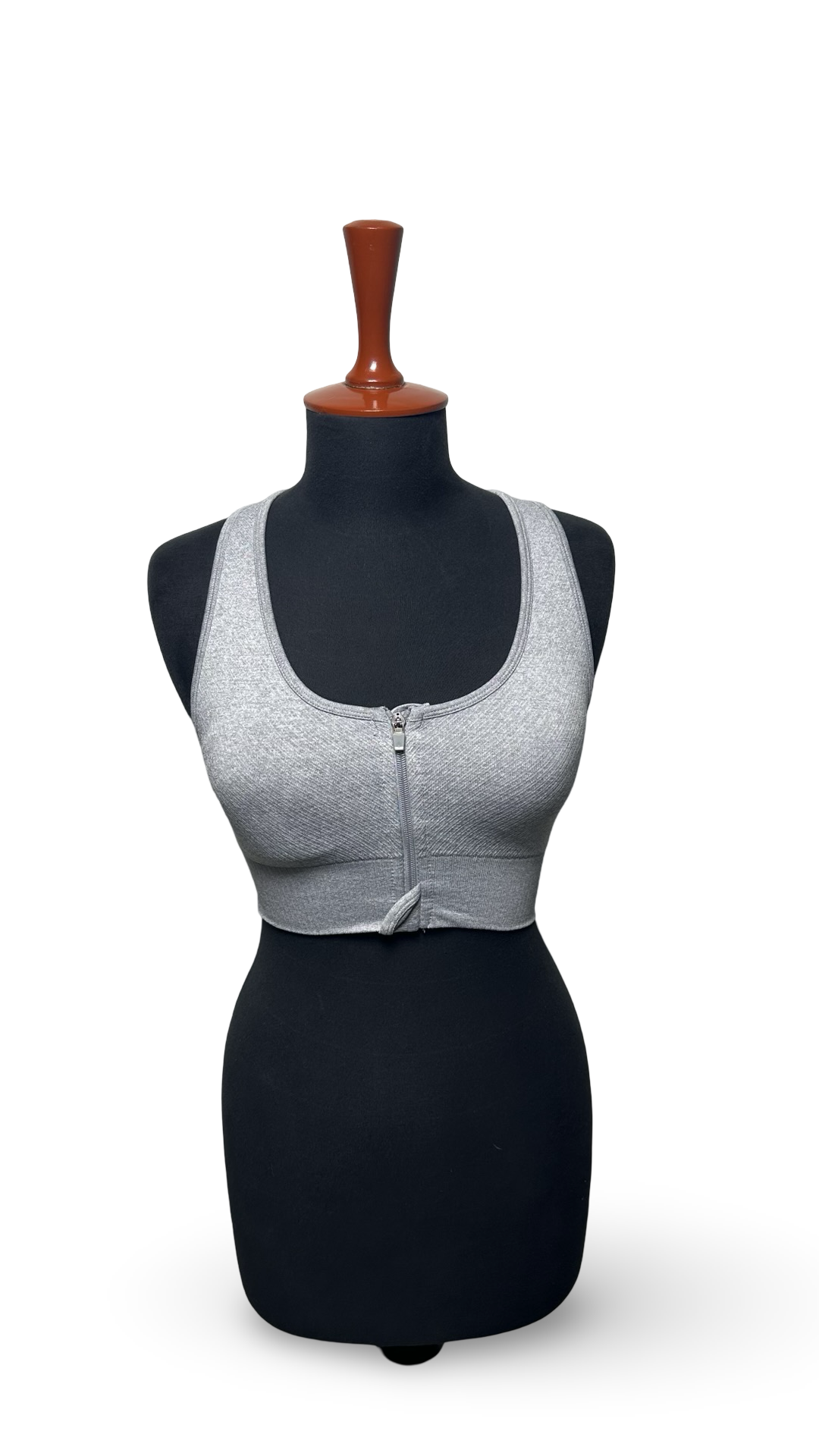 90 Degree Zip-Front Sports Bra