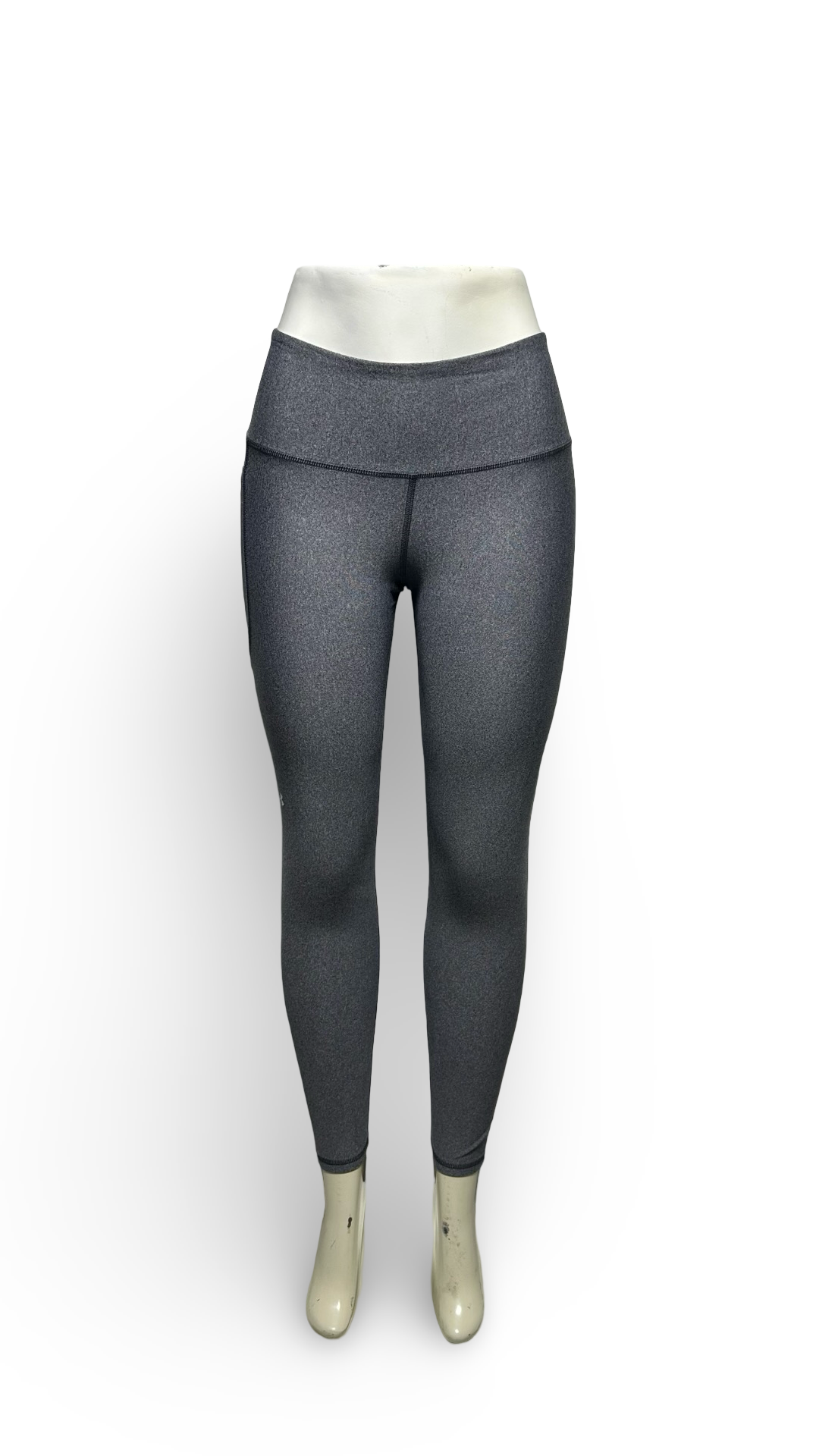UNDER ARMOUR Heatgear Armour No-slip Waistband Leggings In Charcoal