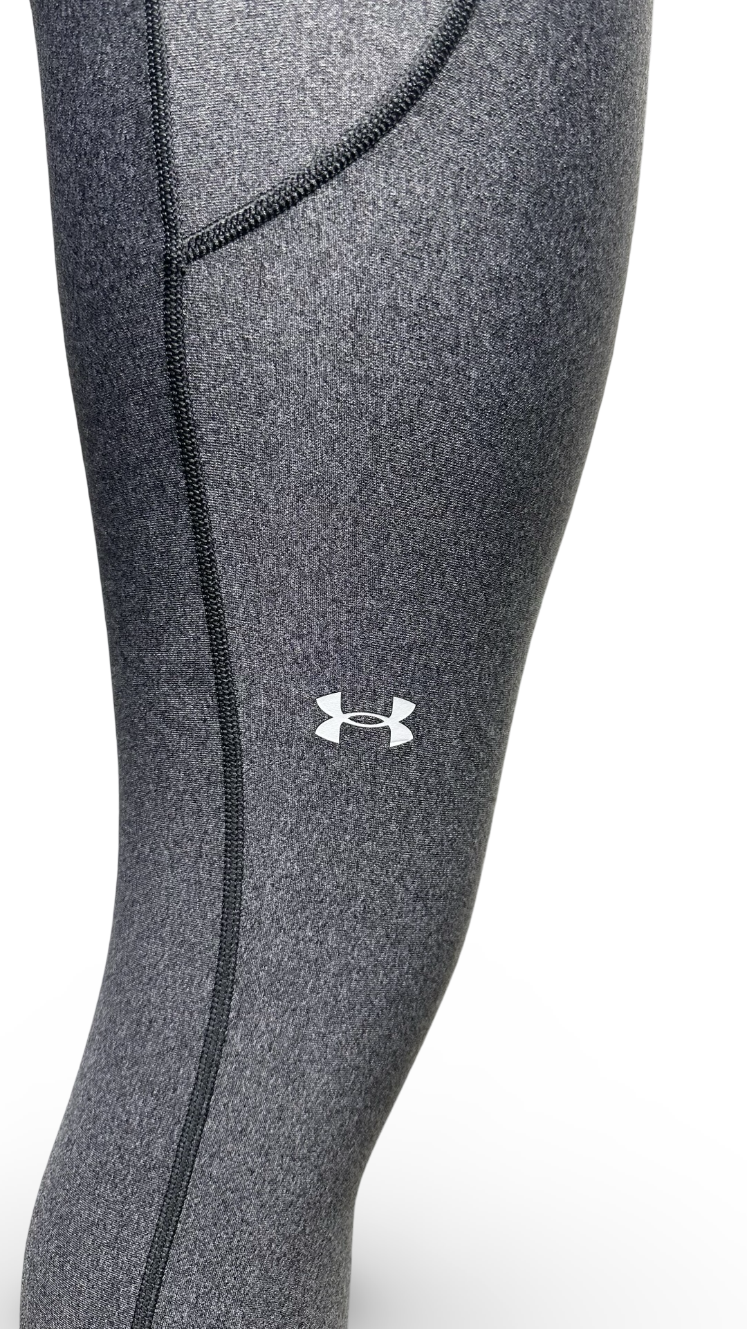 UNDER ARMOUR Heatgear Armour No-slip Waistband Leggings In Charcoal