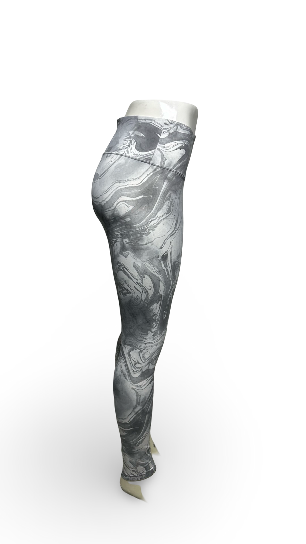 International concept Alo Yoga High Rise Black Marble Paint Leggings Pants