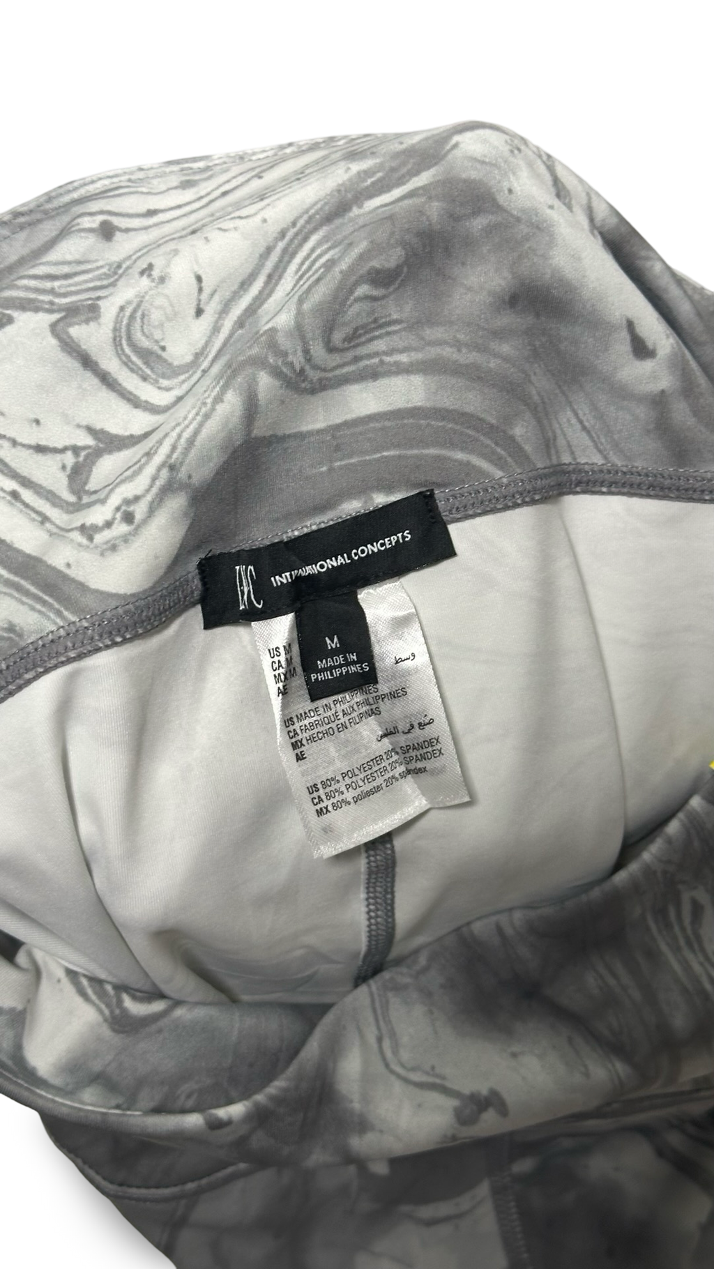 International concept Alo Yoga High Rise Black Marble Paint Leggings Pants