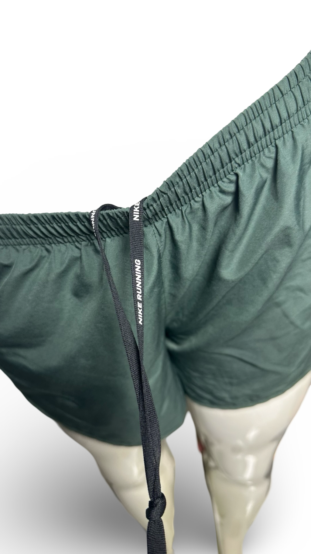 NIKE Womens Dri-Fit Training Tempo Running Shorts Olive Green