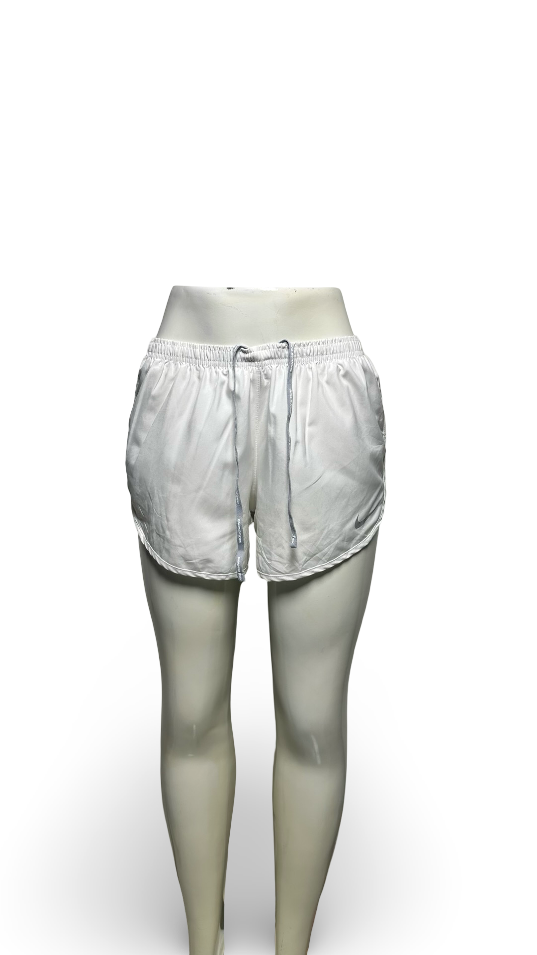 Nike Shorts Womens White Dri-Fit Brief Lined Outdoors Athletic Ladies