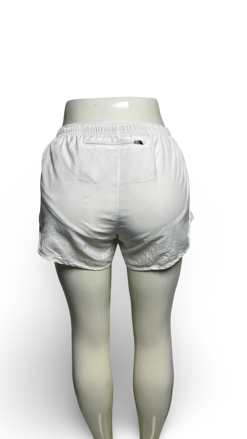 Nike Shorts Womens White Dri-Fit Brief Lined Outdoors Athletic Ladies