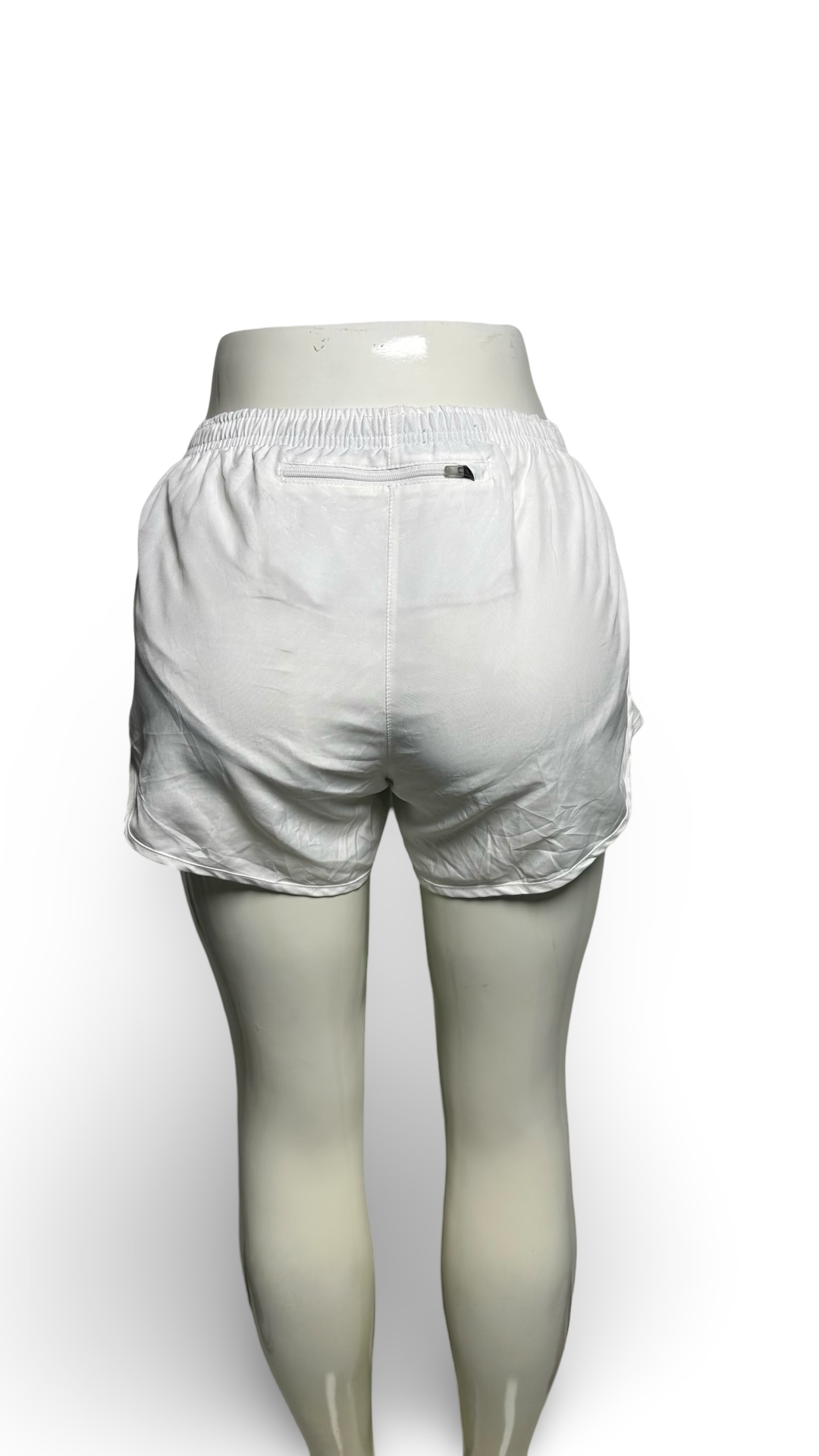 Nike Shorts Womens White Dri-Fit Brief Lined Outdoors Athletic Ladies