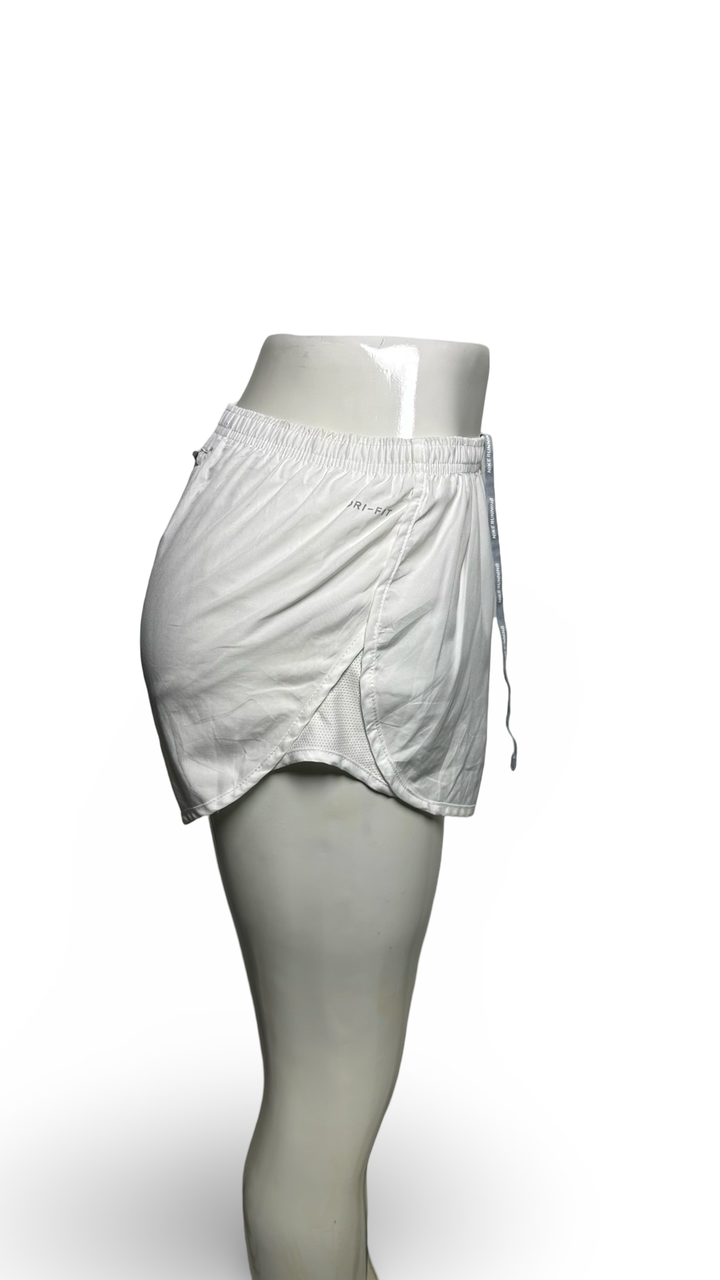 Nike Shorts Womens White Dri-Fit Brief Lined Outdoors Athletic Ladies