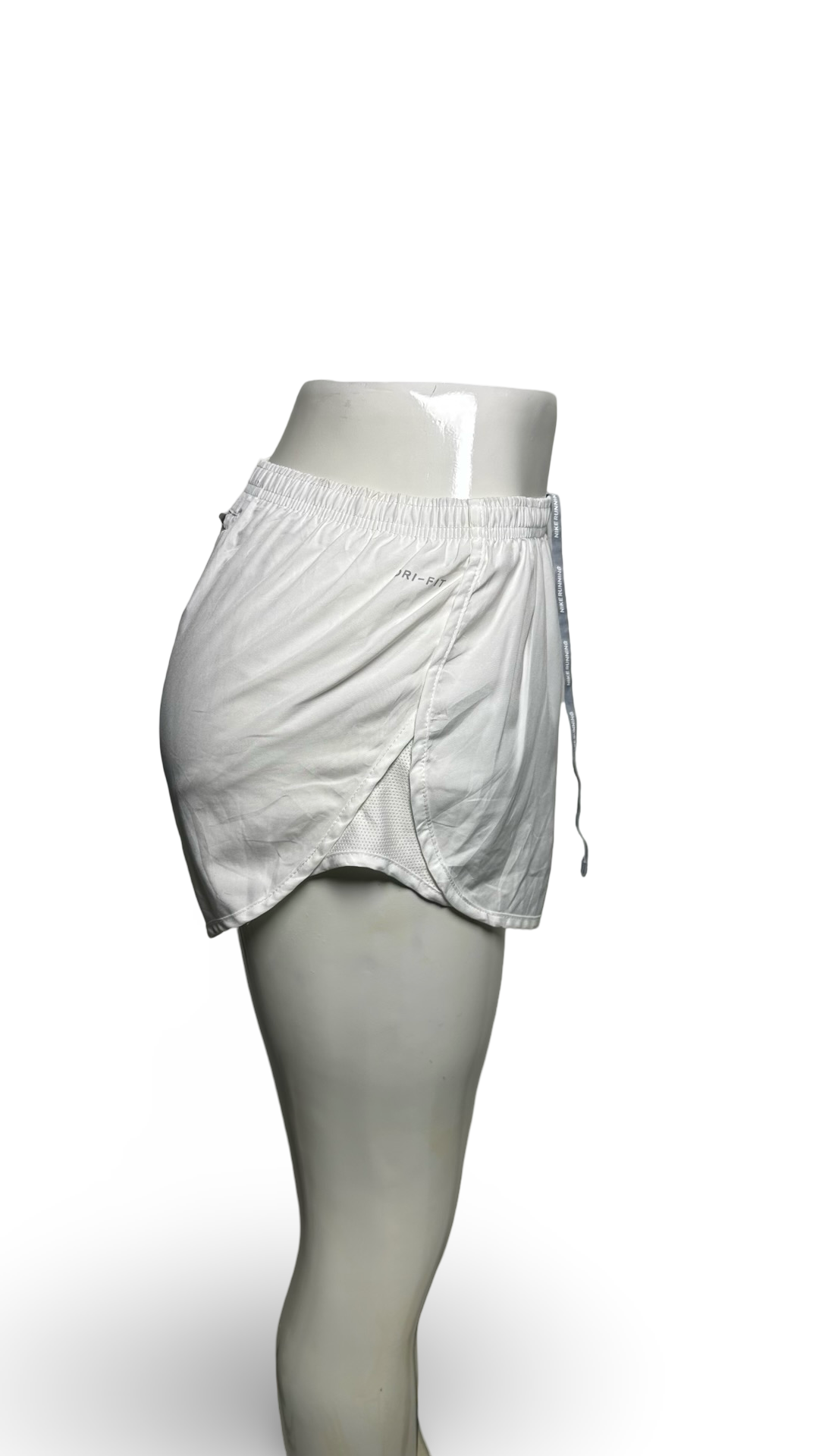 Nike Shorts Womens White Dri-Fit Brief Lined Outdoors Athletic Ladies